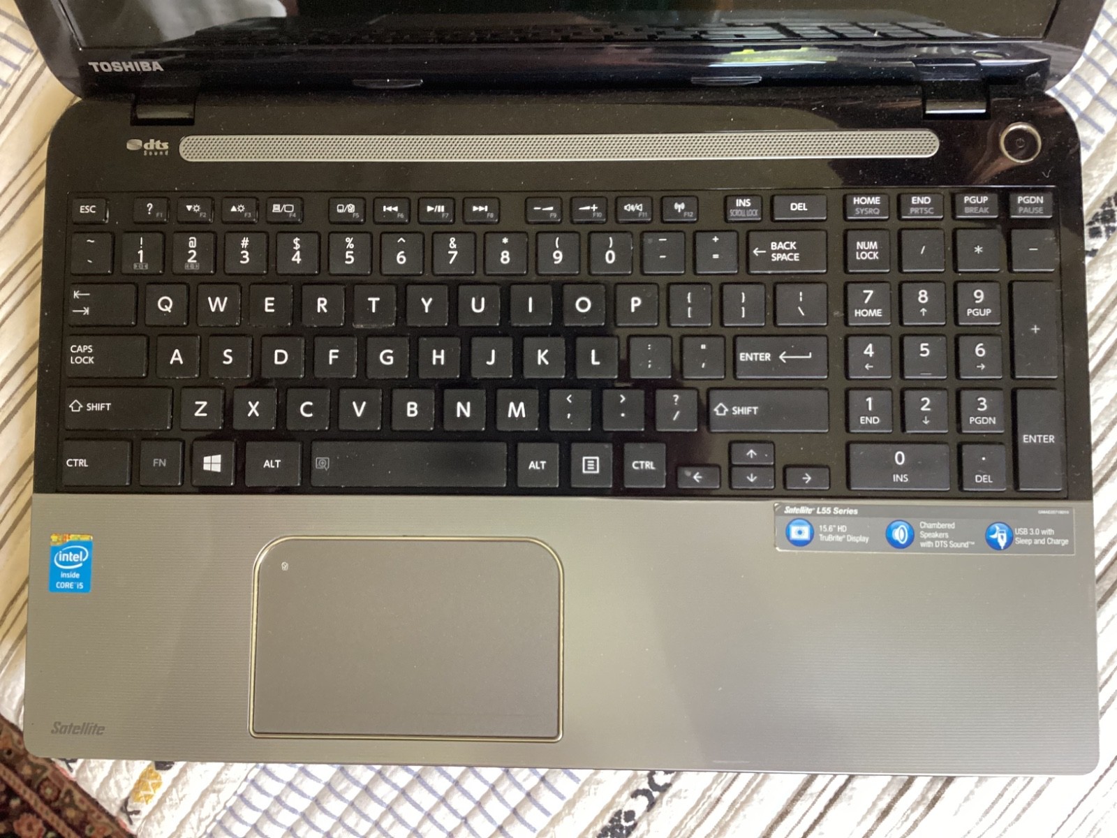 2013 Toshiba Notebook 15.6″ Satellite L55-A1568, msft 8.1, RAM 8.0 intel core i5