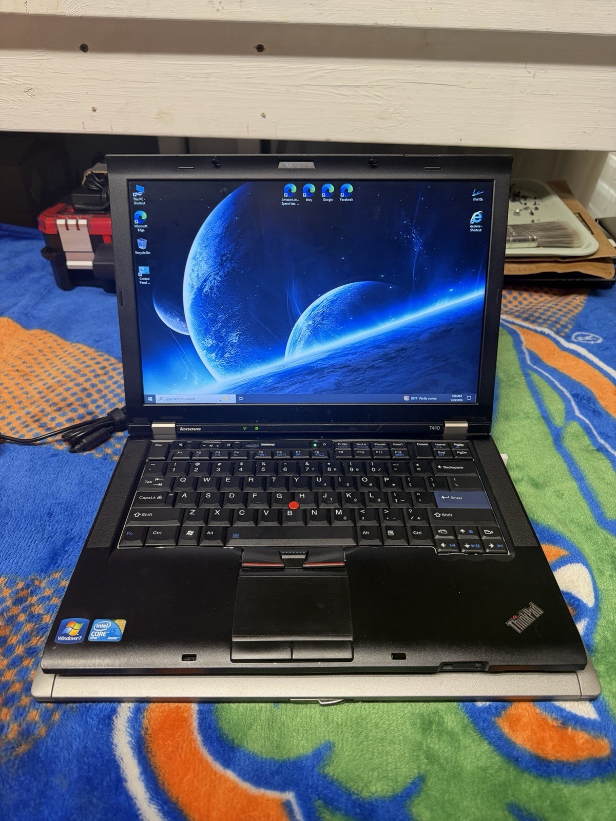 Lenovo Thinkpad T410 14.1” Win10Pro Intel i5-2.40, 4GB, 160GB, DVD-RW, Wifi #002