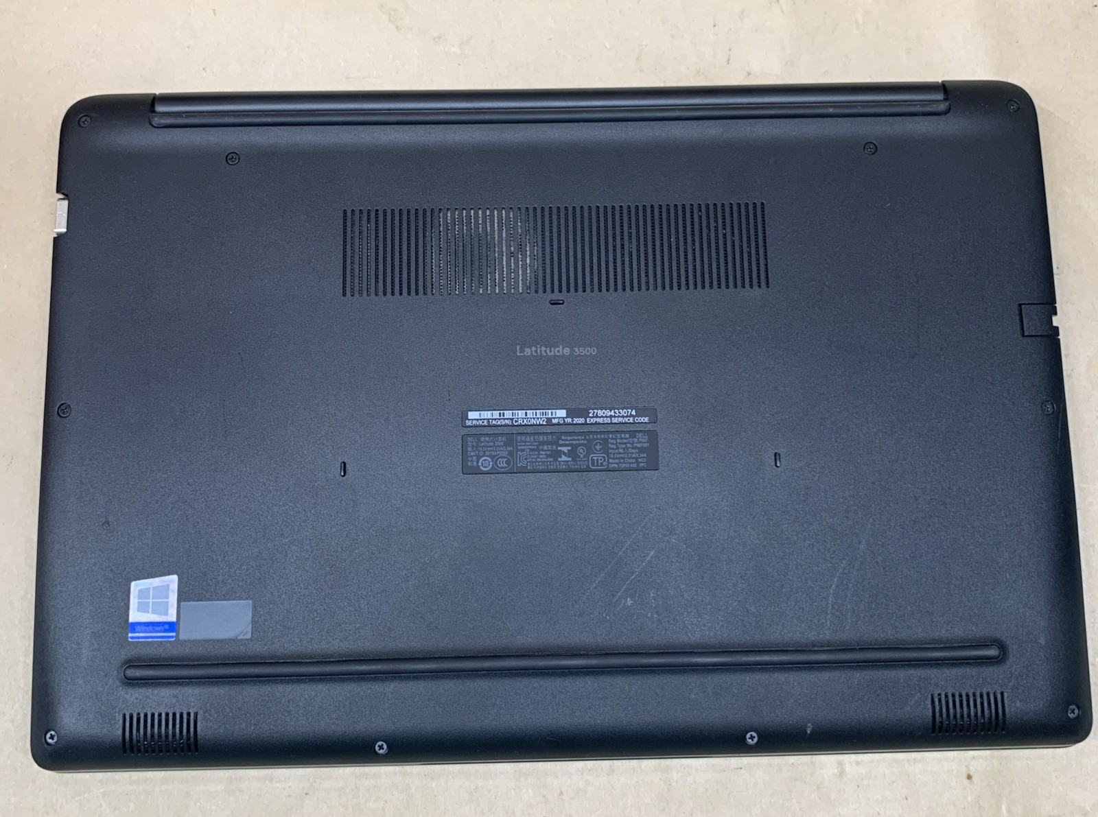 Dell Latitude 3500, i7-8565U @ 1.8GHz, 8GB RAM, 256GB SSD, NVIDIA MX130, W11P