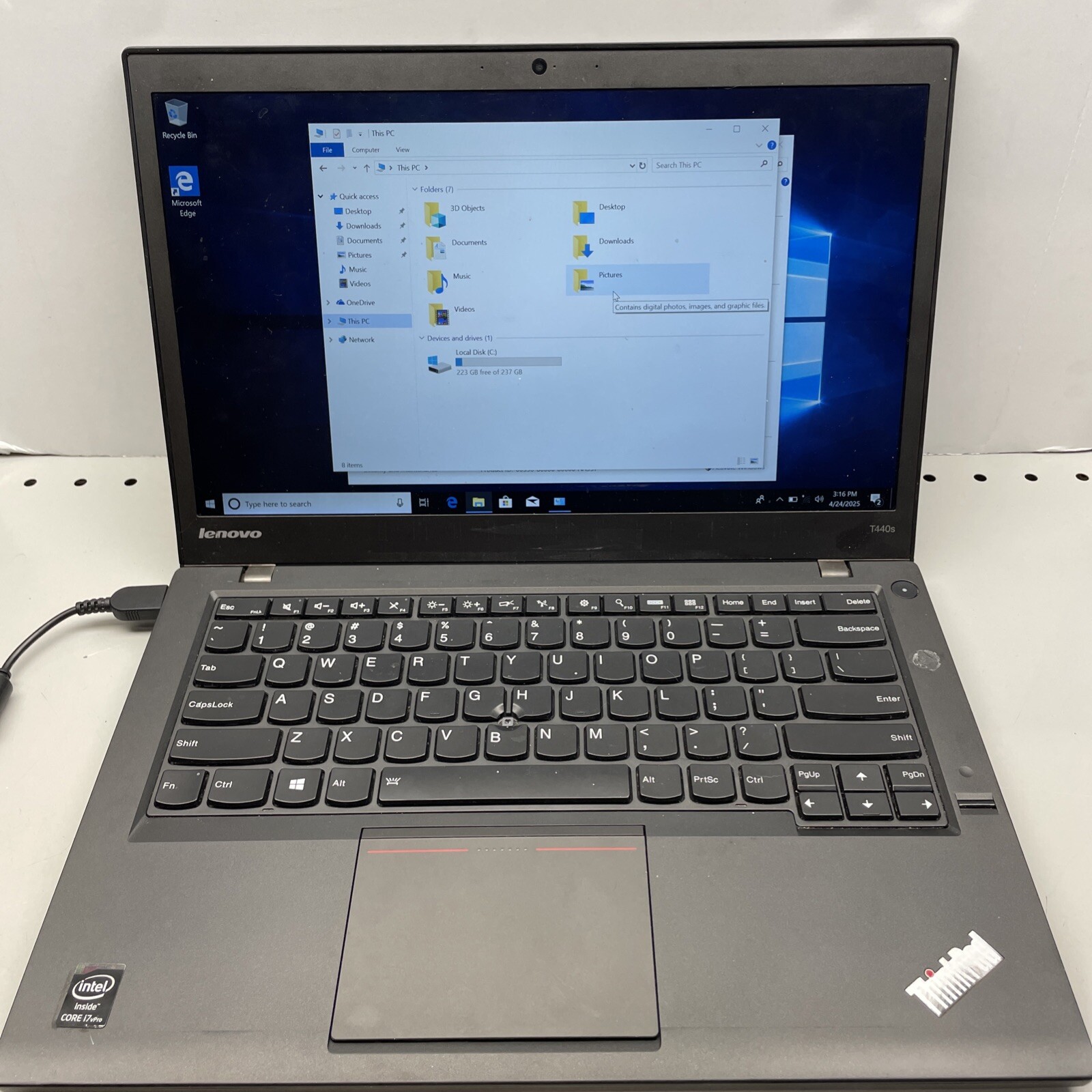 Lenovo ThinkPad T440s 14″ Intel Core i7-4600U 12GB RAM 256GB SSD Win 10 Pro