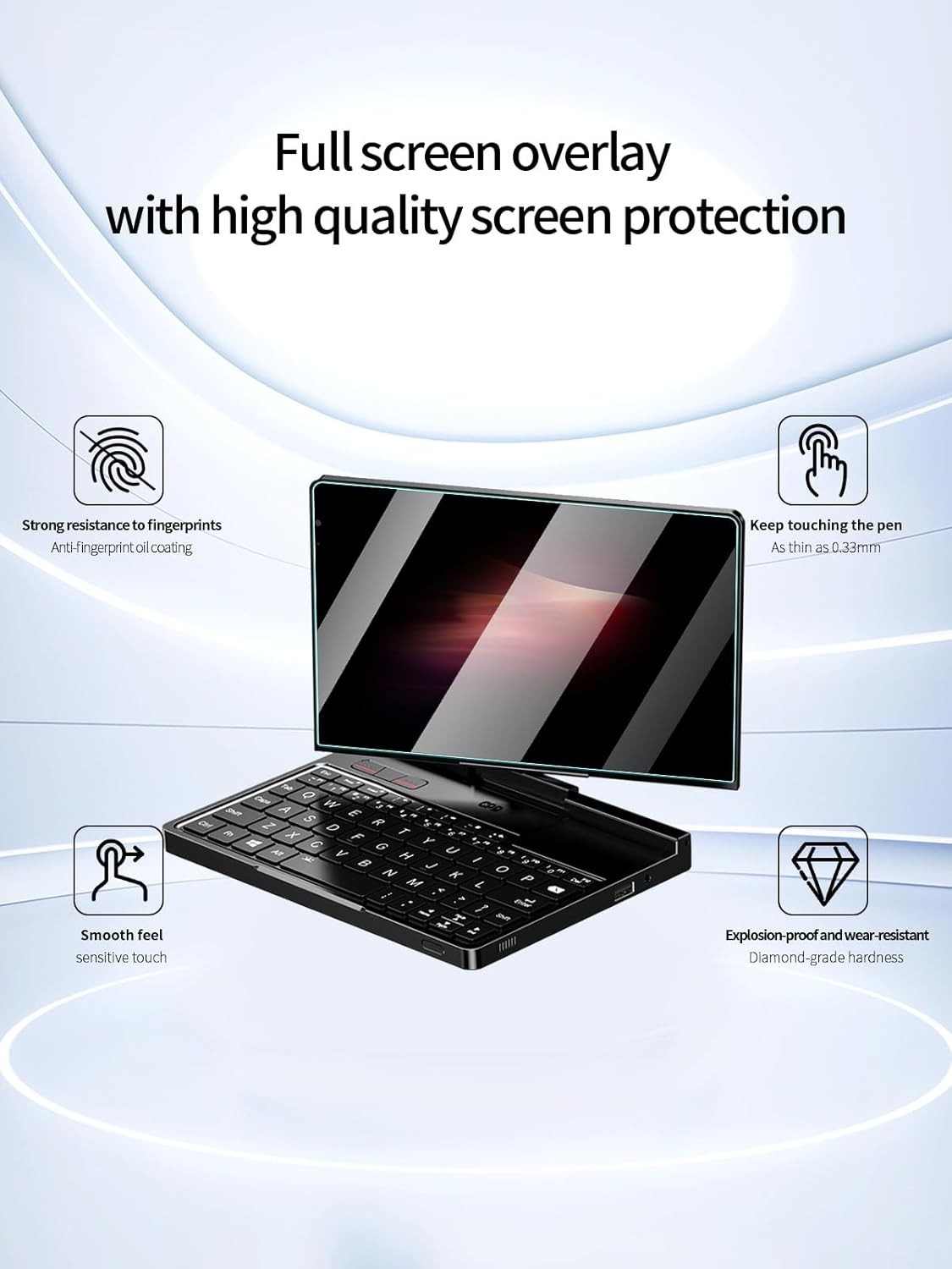 Screen Protector for GPD Pocket 4 8.8-inch Mini Laptop, Anti-Scratch 2 Pack