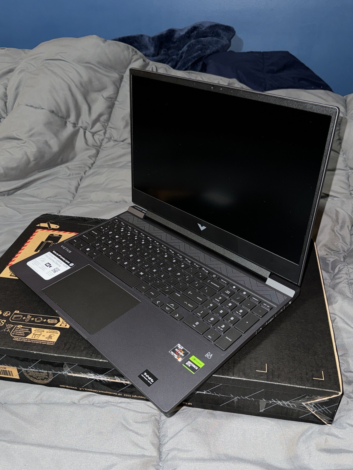 HP Victus 15.6″ (512GB SSD, AMD Ryzen 5 7000 Series, 4.55 GHz, 8GB) Gaming…