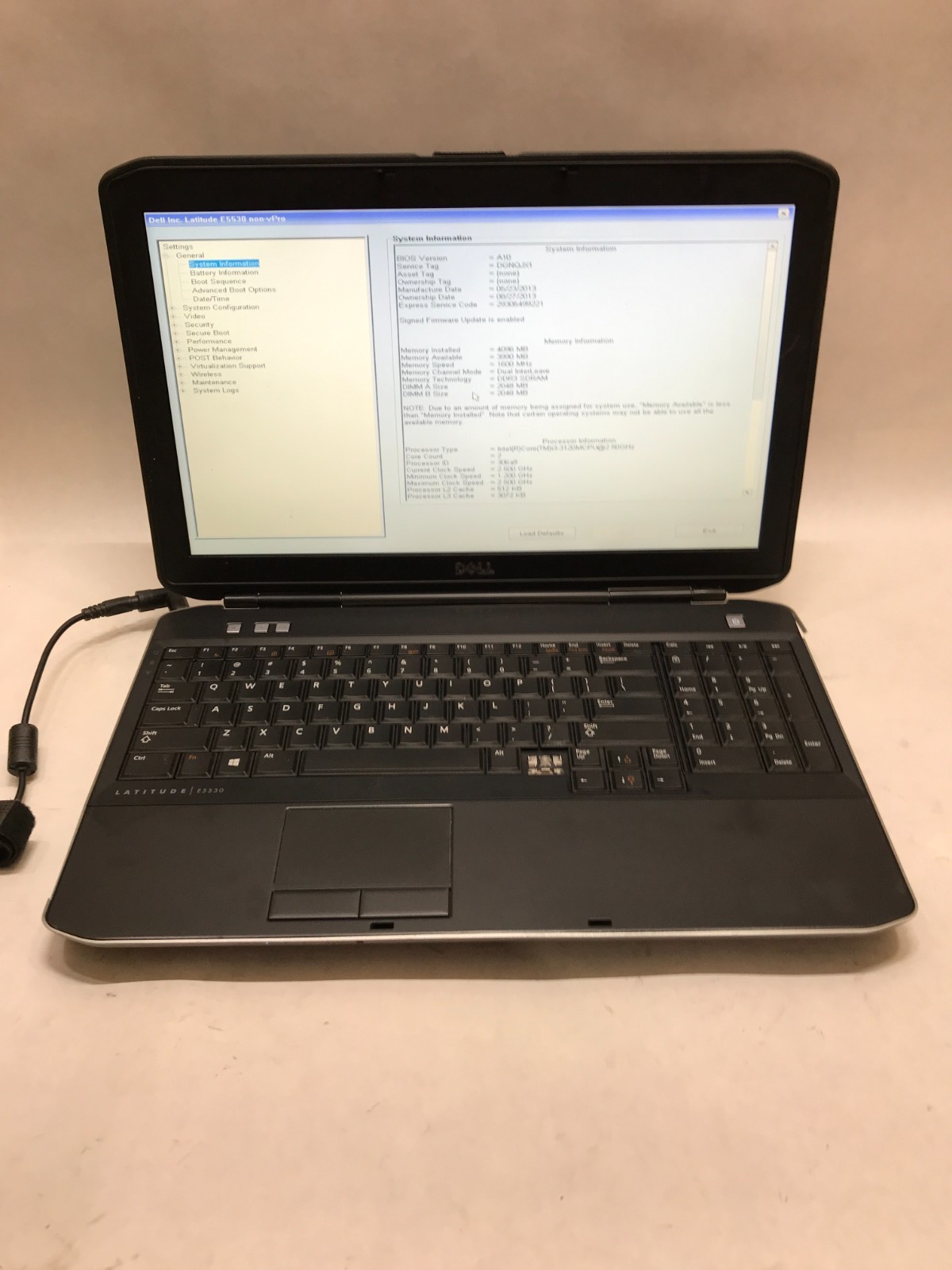 Dell Latitude E5530 15″ Intel i5 4GB RAM NO HDD/OS For Parts Missing Keys!! – DW