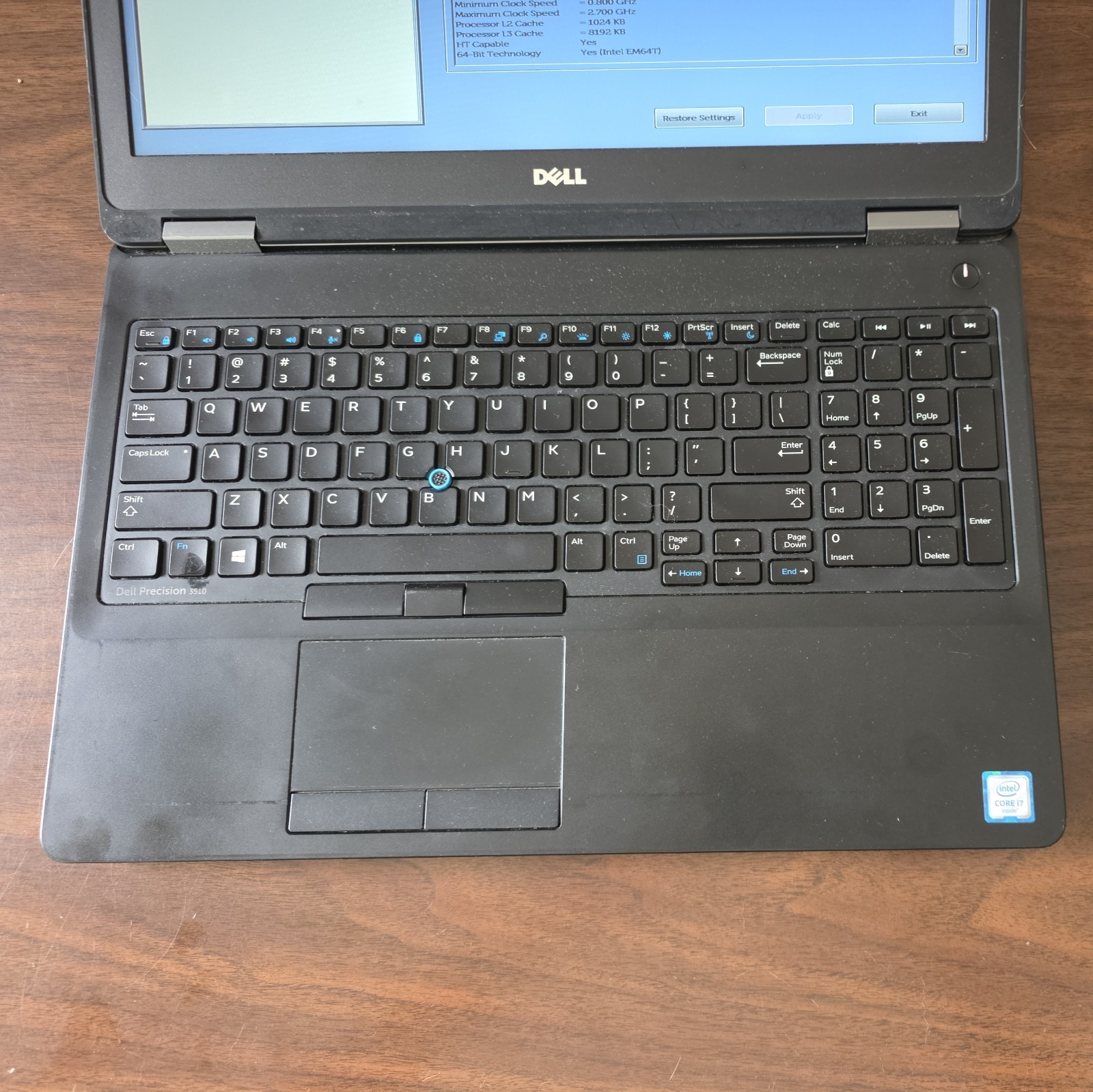 Dell Precision 3510 15.6 inch (1TB, Intel Core i7 6th Gen., 2.70GHz, 32GB)….