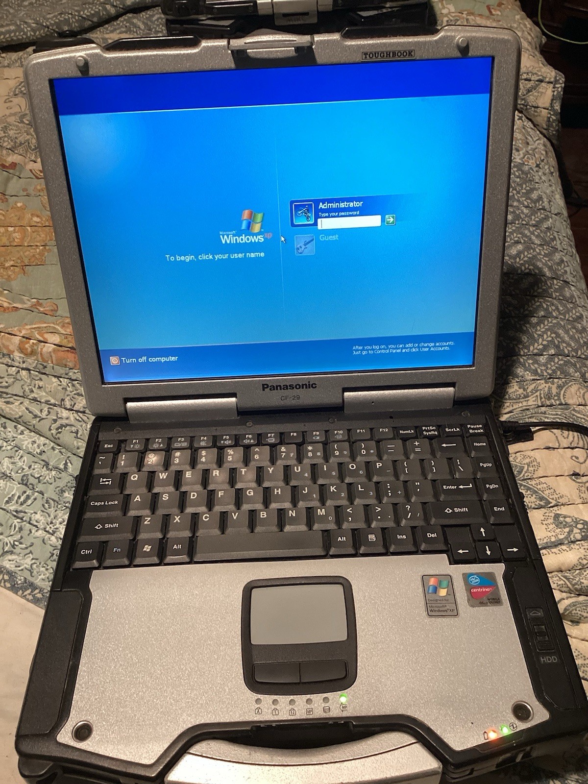 Panasonic Toughbook CF-29 Rugged 13.3″ Pentium M 1.40GHz 1.5GB 100GB HDD XP Pro