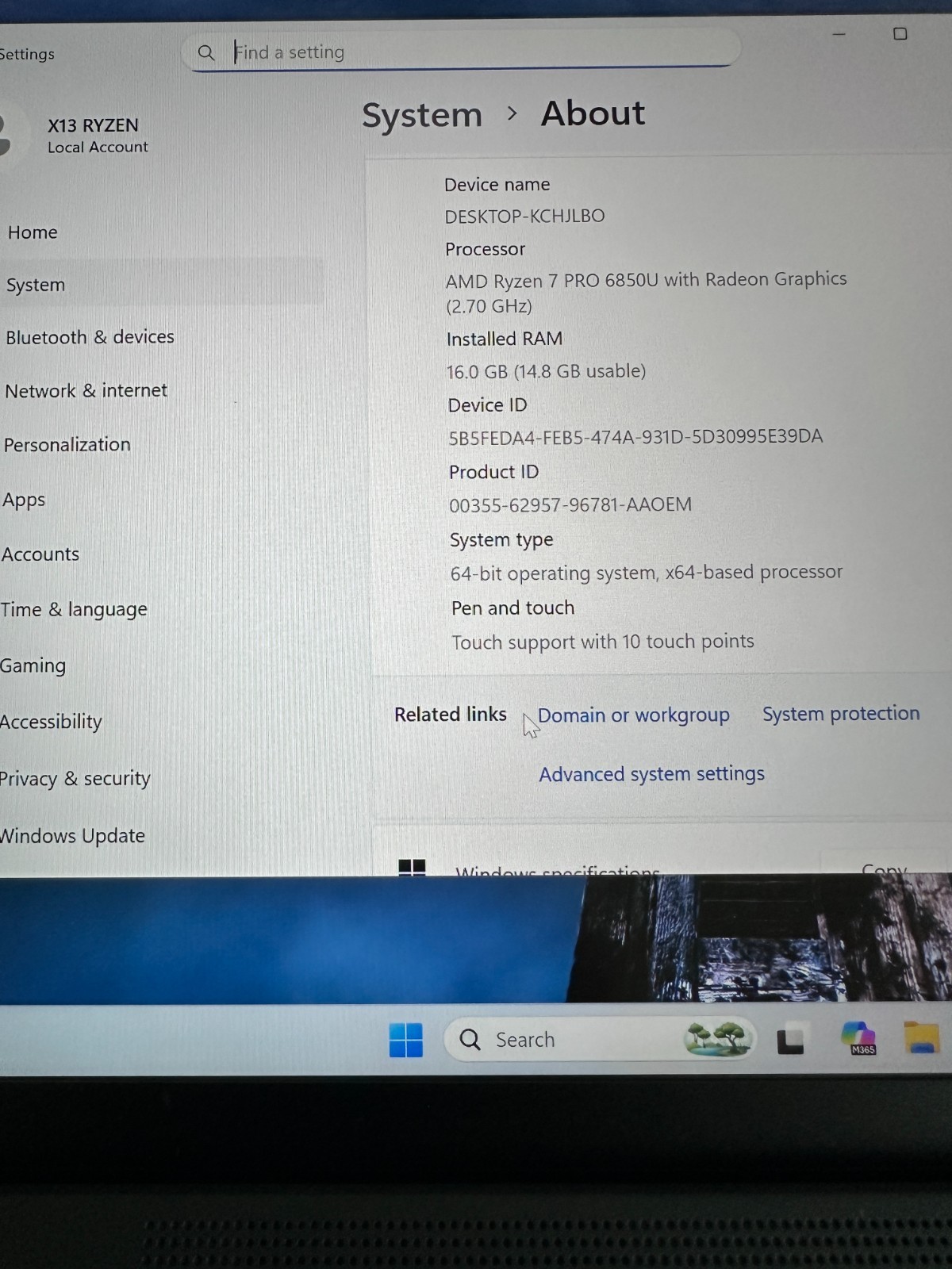 Lenovo ThinkPad Gen 3 512GB SSD 16GB AMD Ryzen 7 Pro 6850U 2.7 Radeon Graphics