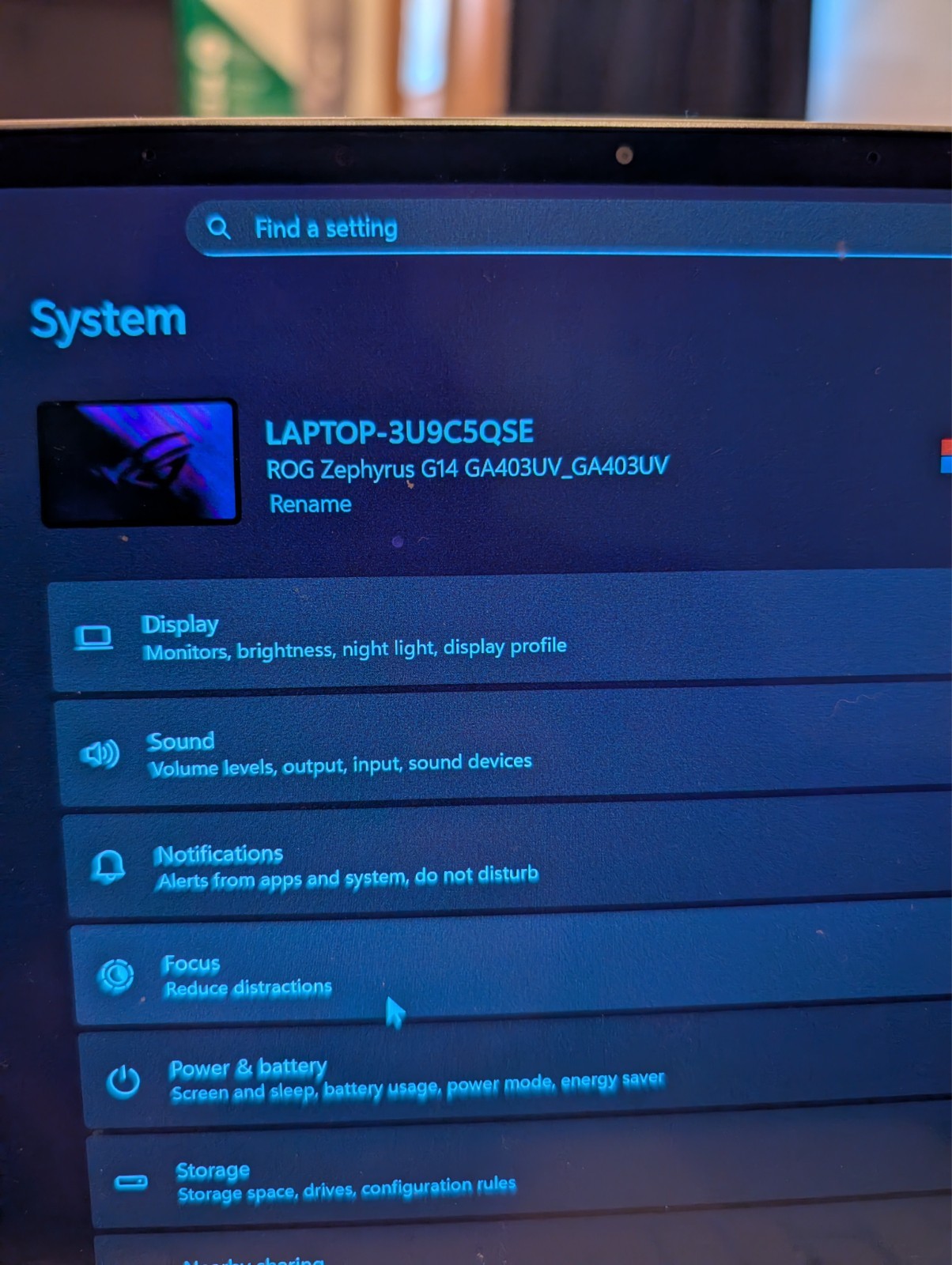 Asus gaming laptop