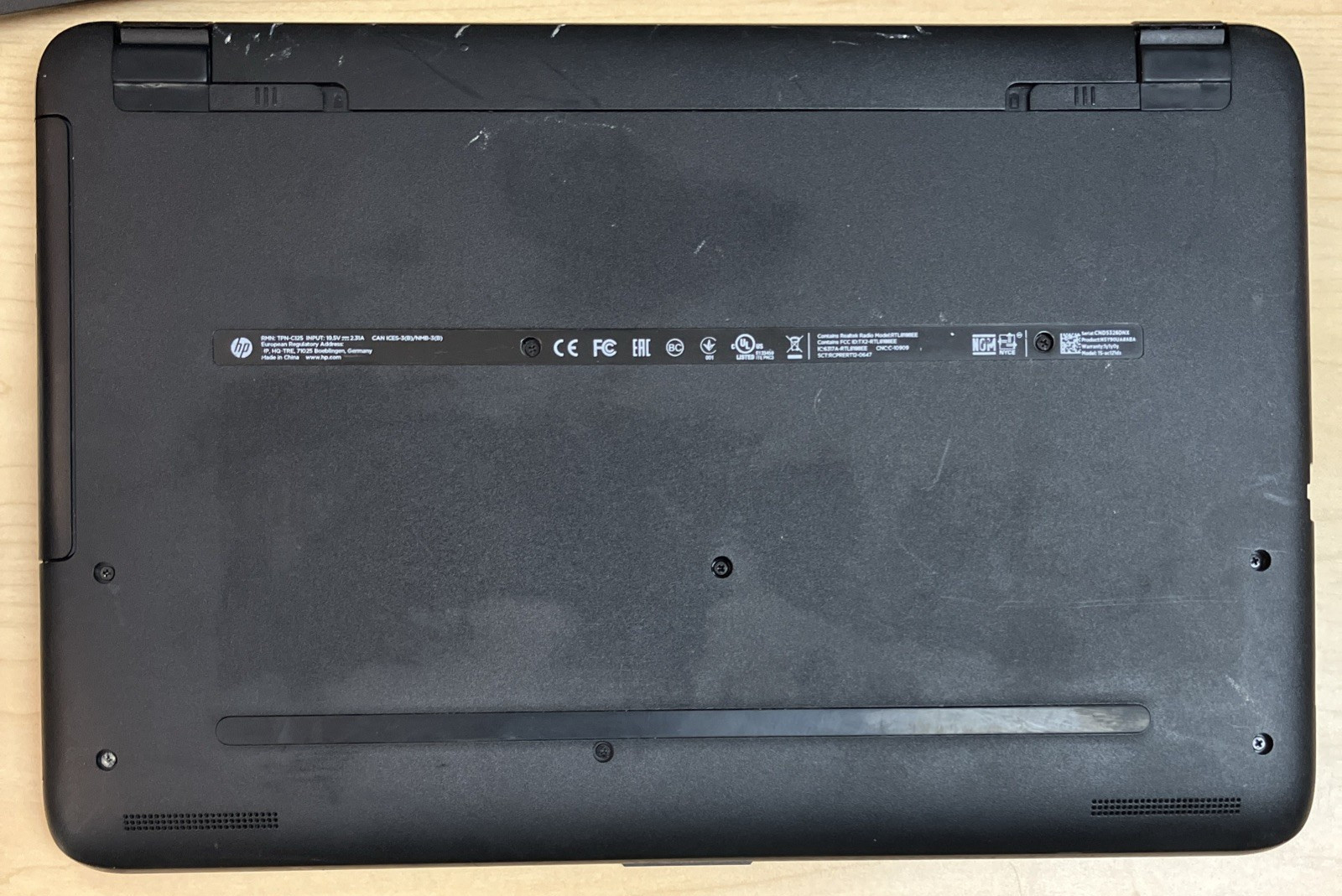 HP 15 AC121dx laptop as is for parts only