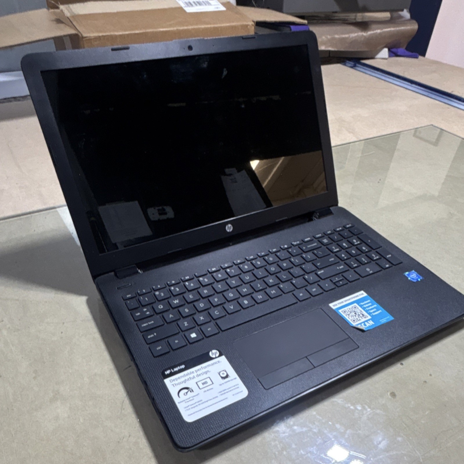 HP 15-bsx12wm Notebook Laptop 15.6″ Intel Celeron HDD Black USB HDMI Wi-Fi