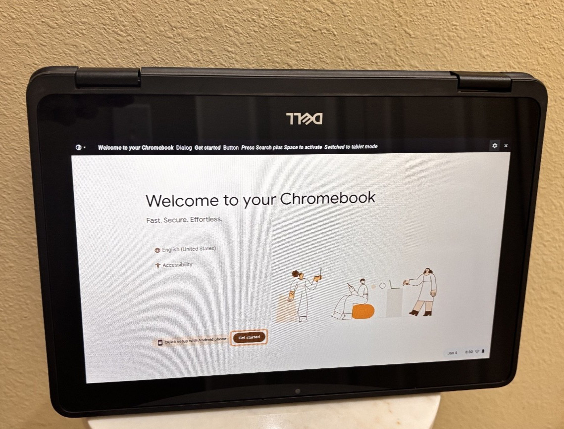 Dell Chromebook 3100 2-in-1 Touchscreen Laptop Tested Working Good Condition No