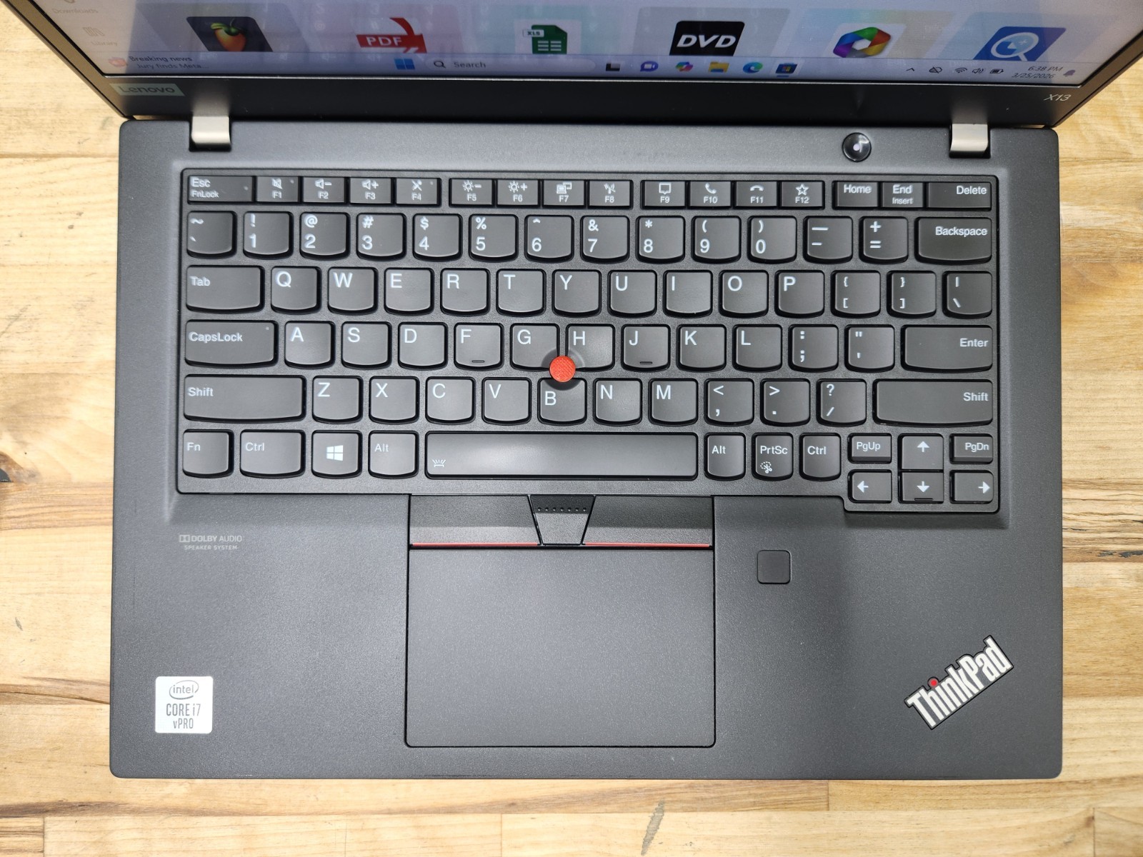 Lenovo ThinkPad X13 Gen 1 13.3″ FHD Touch i7-10610U 1.8GHz 16GB 256GB SSD Win11~