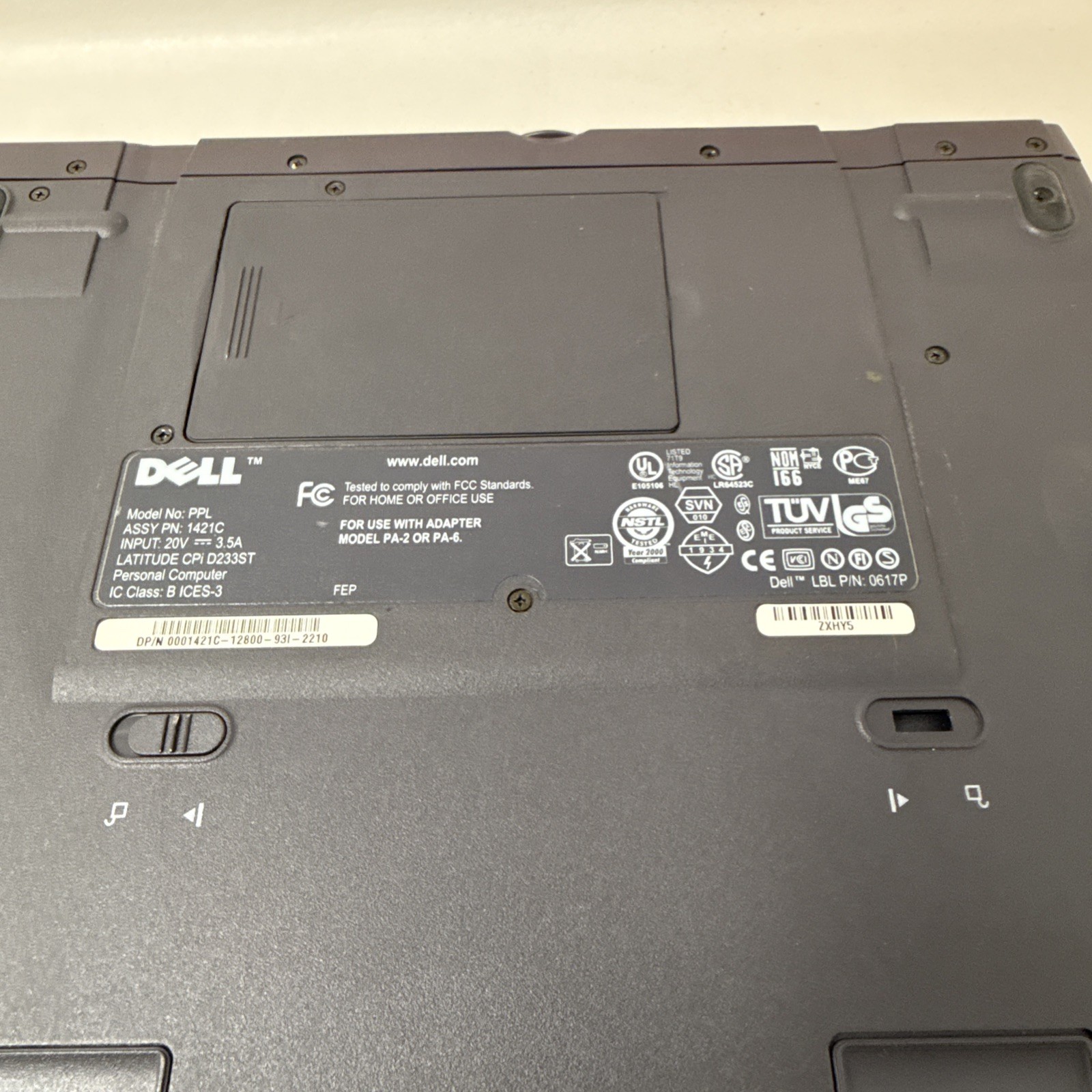 Dell Latitude CPi D233ST Windows 98 DOS Gaming Pentium II Laptop Charger