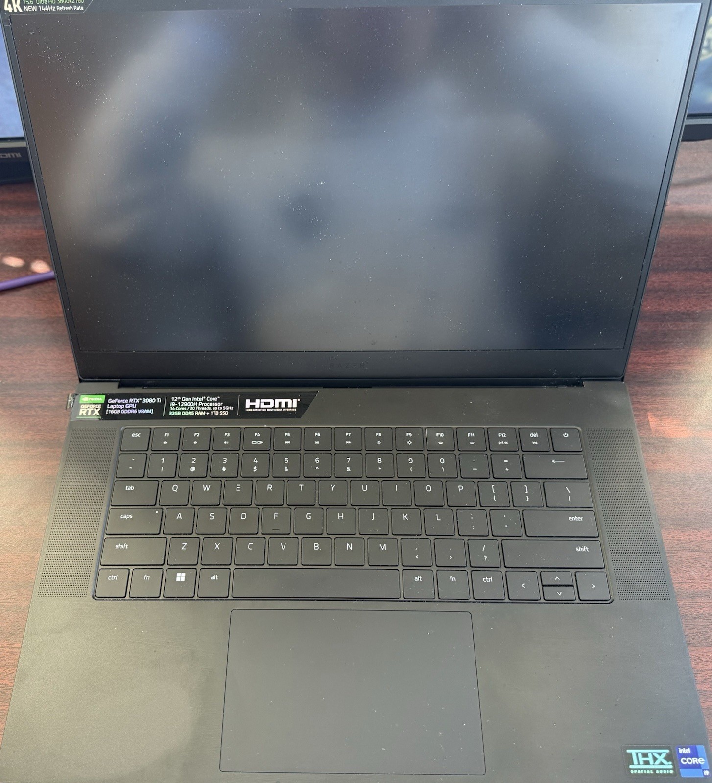 Razer Blade 15 – RTX 3080 Ti, 32GB RAM, 1TB SSD 144hz 12th Gen i9