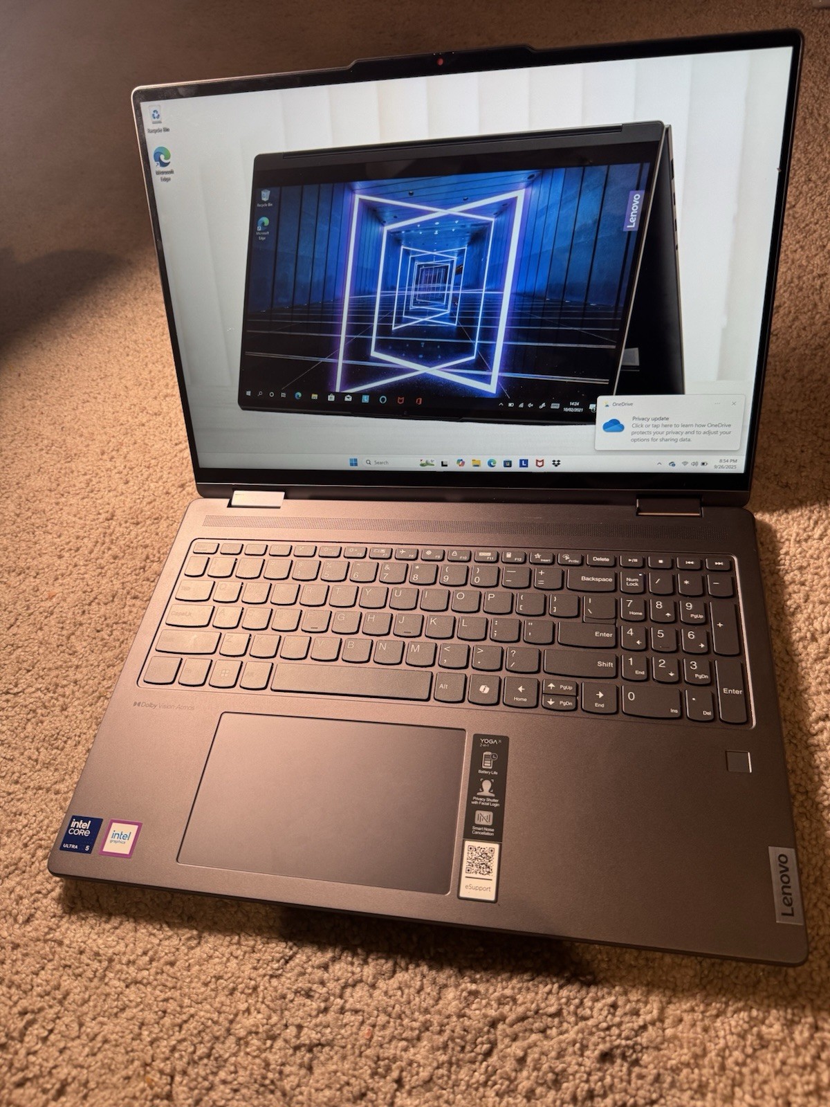 Lenovo Yoga 7i 16-inch 2-in-1 2K FHD Intel Core Ultra 5 125U 1.30ghz 16gb 512gb