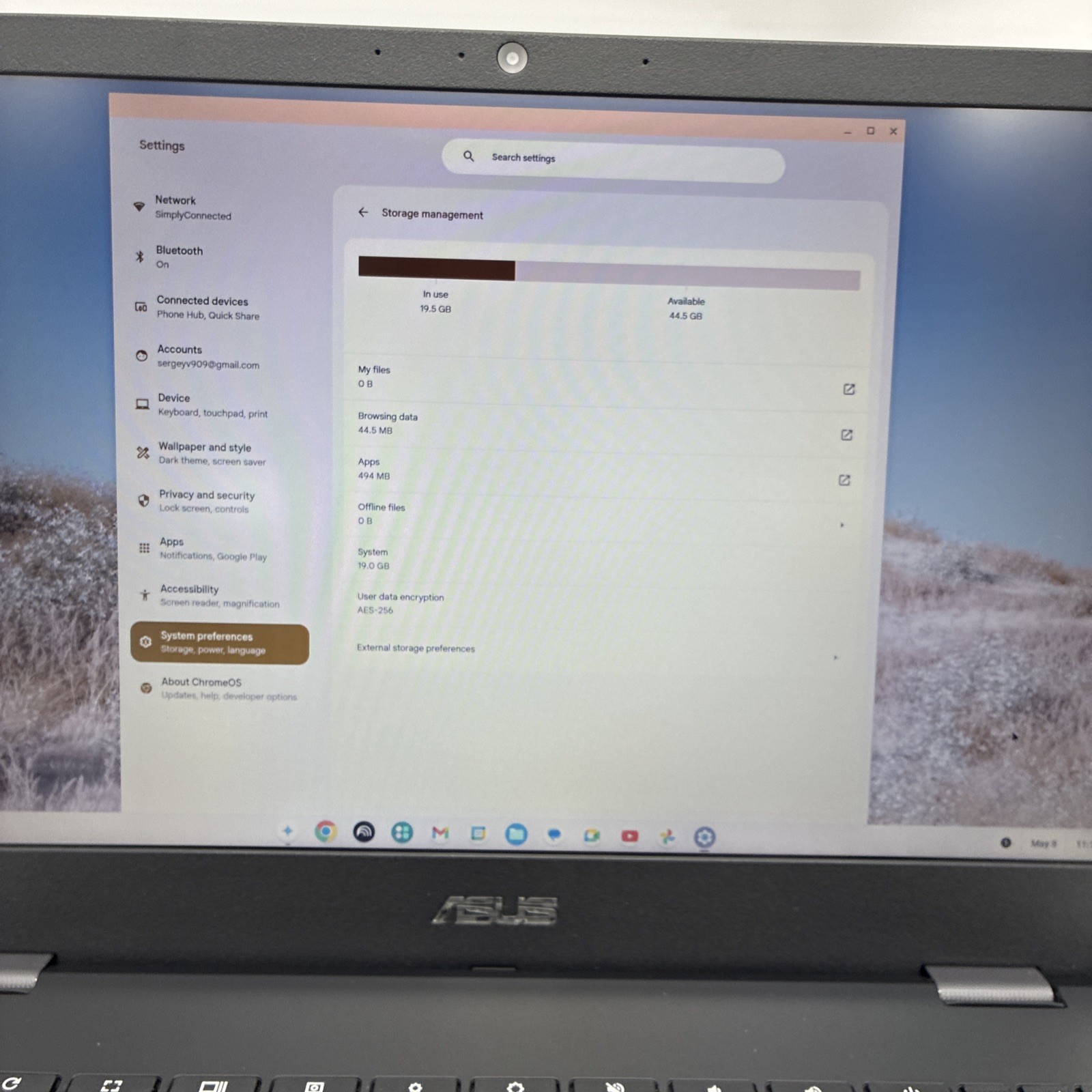 Asus Chromebook CX1 15.6″ Celeron N4500 4GB 64GB CX1500CKA-DH44F (L37)
