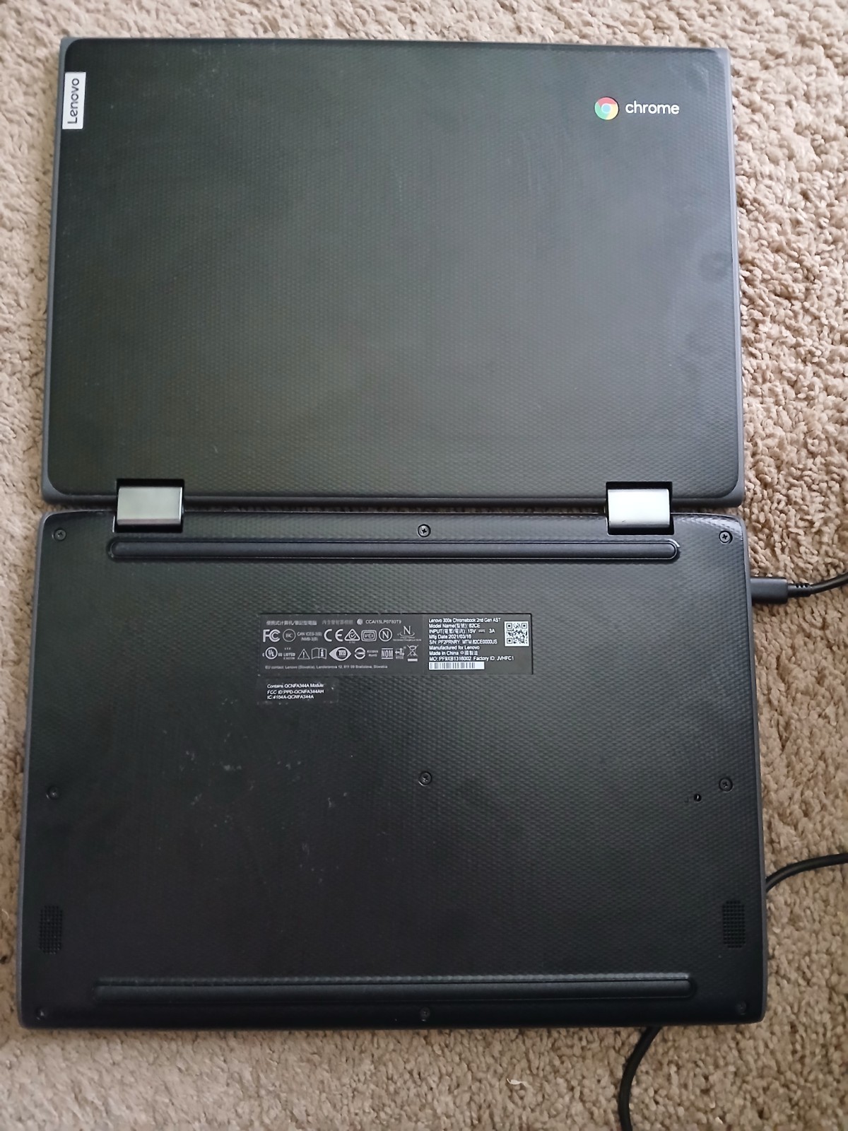 Lenovo Chromebook 300E 2nd Gen AST Laptop A4-9120C 1.6GHz 32GB eMMC 4GB RAM
