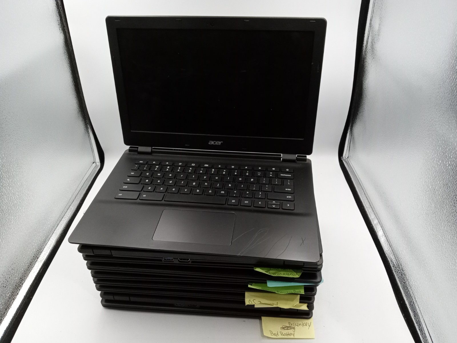 Lot of 9 – Acer Chromebook 13 C810 Laptops – FOR PARTS – VARIOUS ISSUES -RR