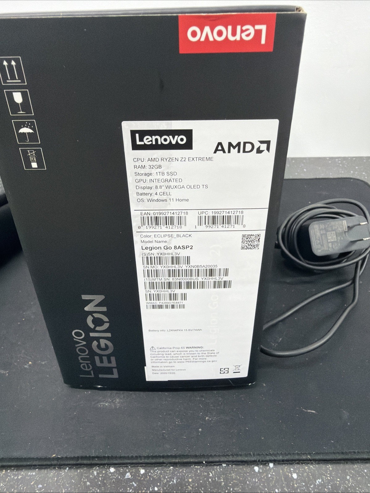 Lenovo Legion Go 2 AMD Ryzen Z2 Extreme 32GB 1TB PERFECT CONDITION