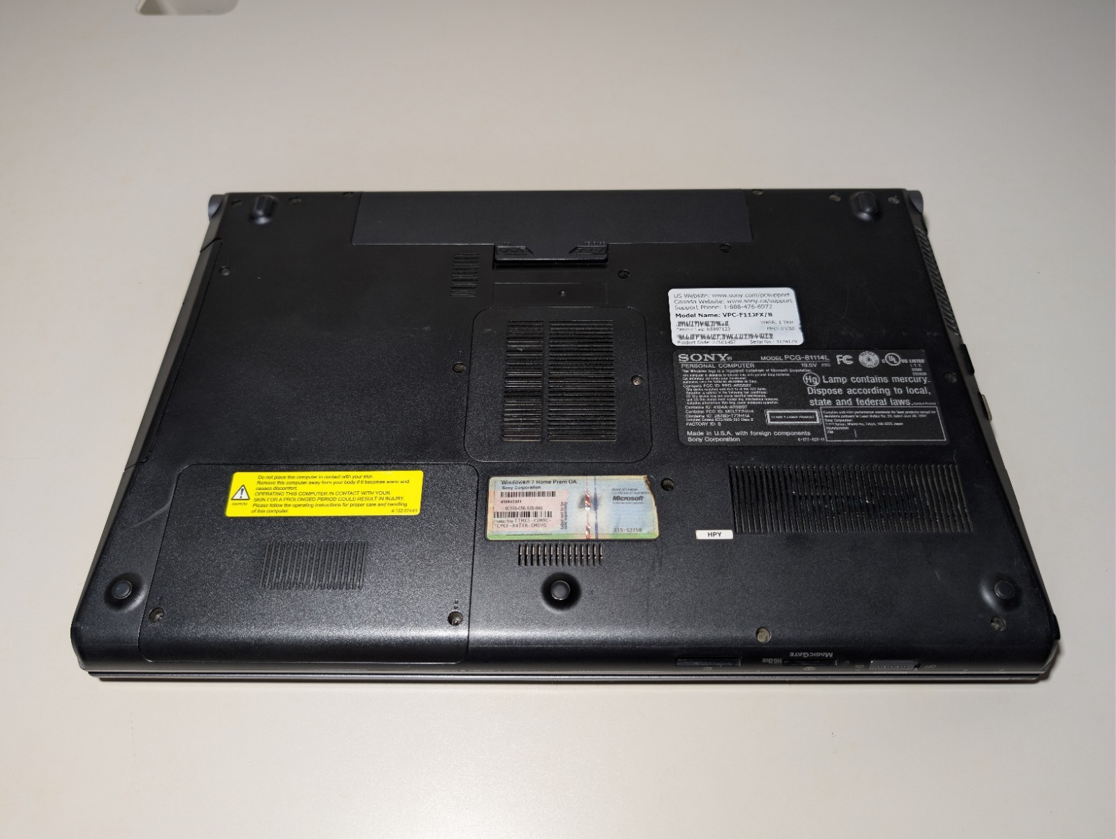 16″ SONY VAIO VPCF1 | i7 16GB RAM 512GB SSD | FHD NVIDIA Backlit XP 64-Bit