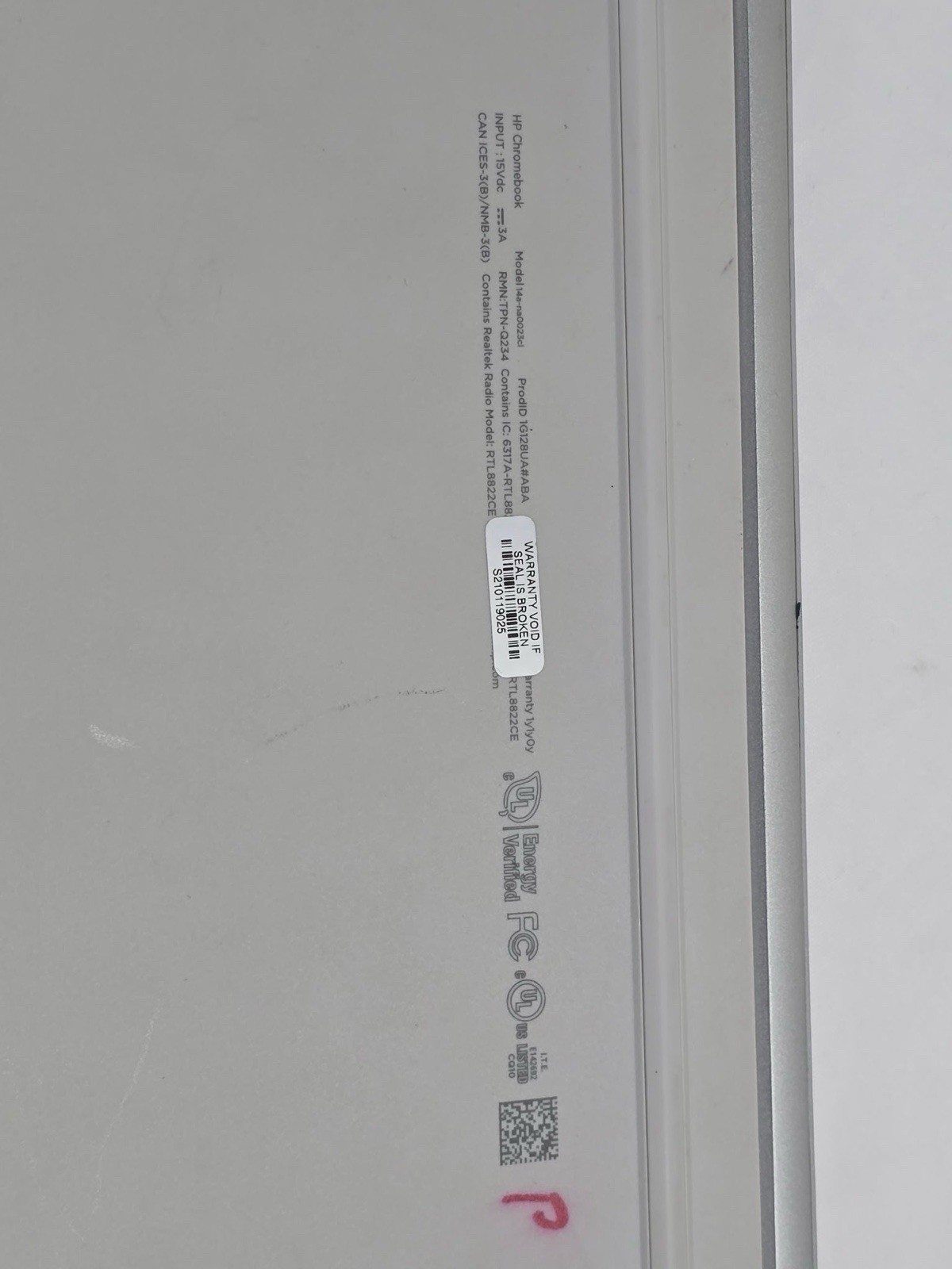 HP Chromebook 14 – No Charger