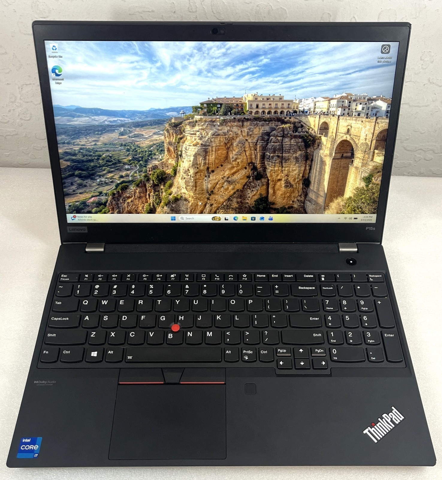 Lenovo P15s Gen 2 15.6″ i7-1165G7 16GB 512GB Touch Win11 T500