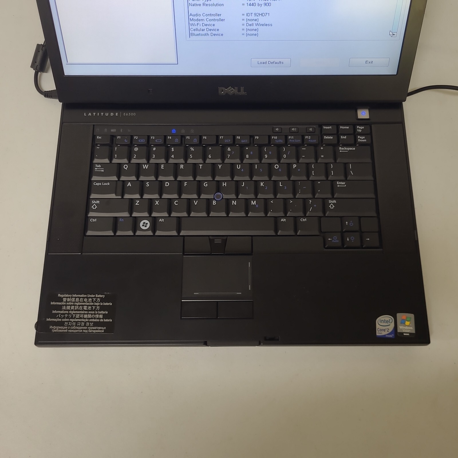 Dell Latitude E6500 Laptop P8400 2.26GHz 160GB HDD NO OS AS IS READ 15.3″ Wi-Fi