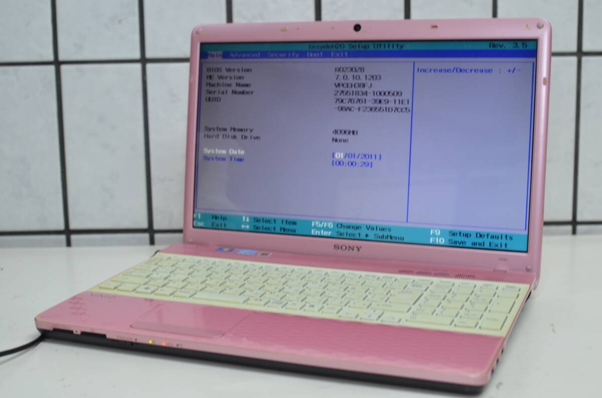 SONY VAIO VPCEH38FJ Core i5 2450M 16in 4GB Pink JANK