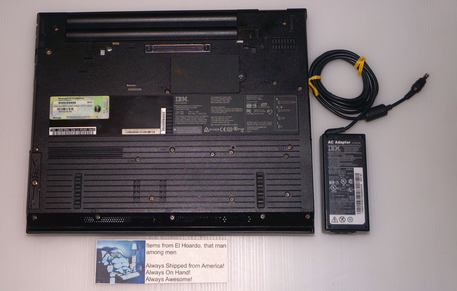 IBM Thinkpad R52 1GB Ram 60GB HDD 1.73 Ghz Pentium M Windows XP ATI Radeon X300
