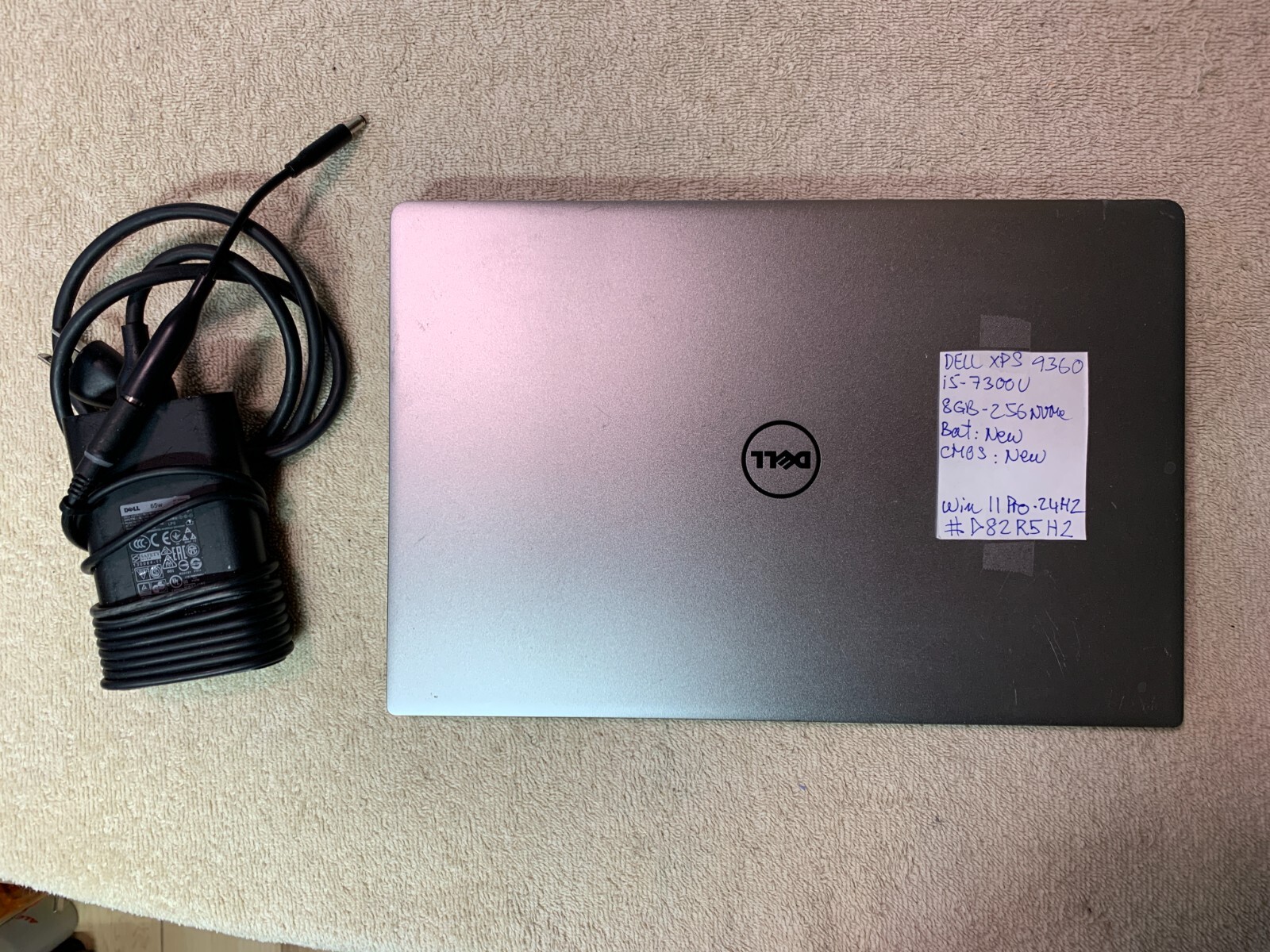Dell XPS 9360, i5 7300u, 8 GB – 256 GB M2 NVMe SSD Windows 11 Pro # D82R5H2