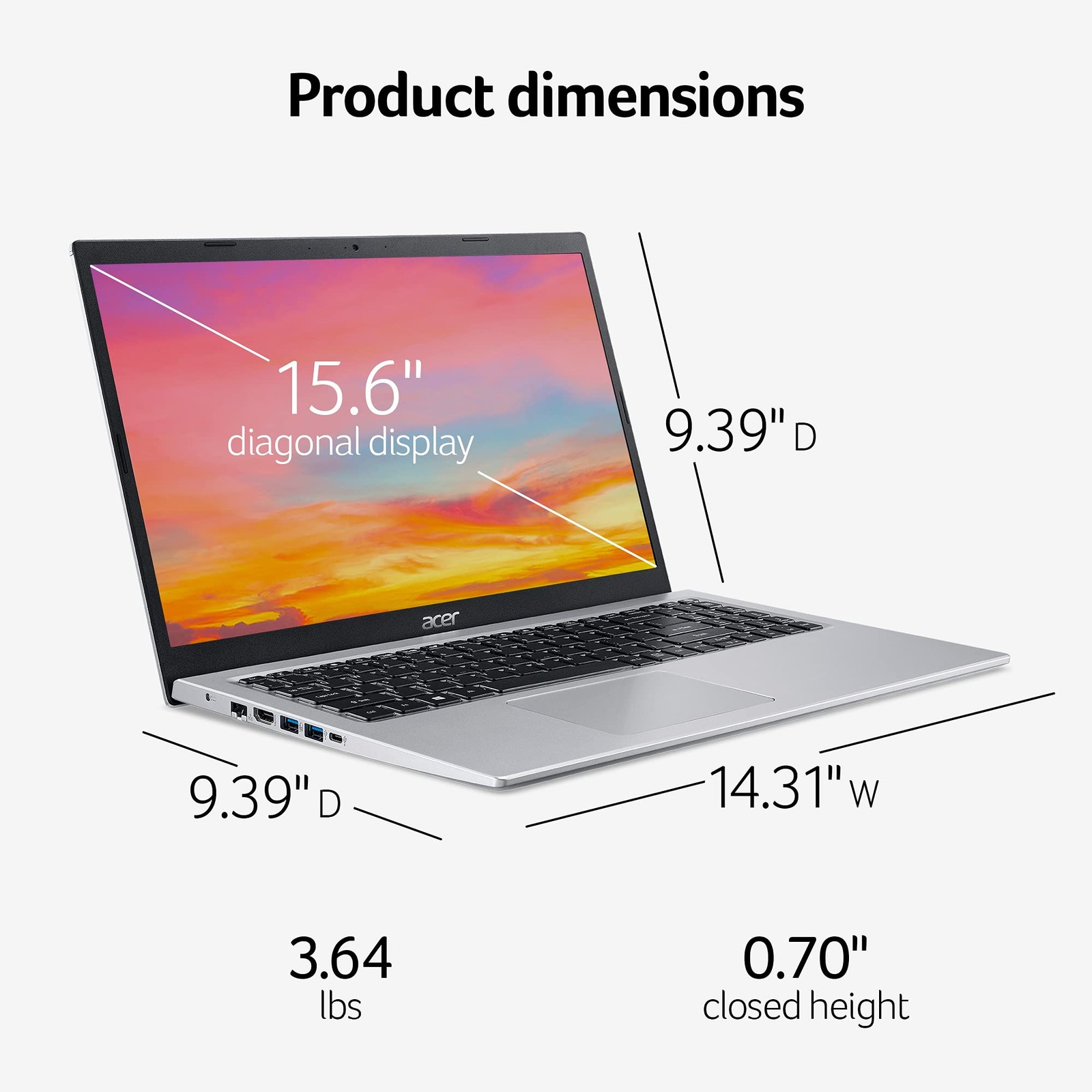 Acer Aspire 5 A515-56-36UT 15.6″ Full HD Display 11th Gen Intel Core i3-1115G4
