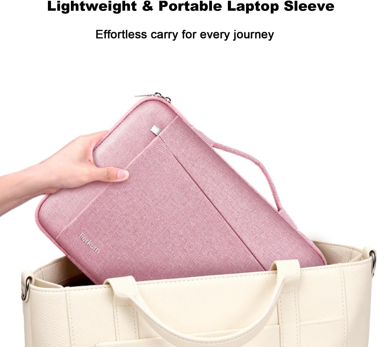 Laptop Case Sleeve for Men Women Chromebook Case 15.6 inch, Pink