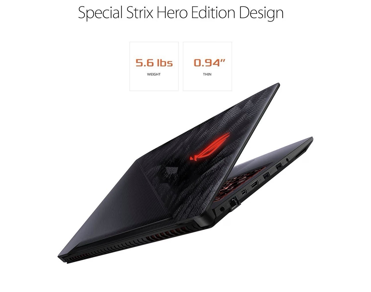 ASUS GL503GE-ES73 15.6″ Laptop Intel i7-8750H 16GB 128GB SSD 1TB GTX 1050 Ti W10