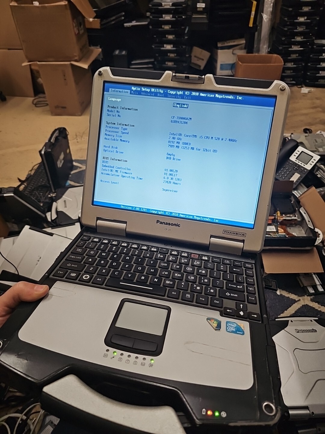 Panasonic Toughbook CF-31 MK-1 i5 520M @ 2.40GHz 8GB RAM DDR3 ( 23420HRS)