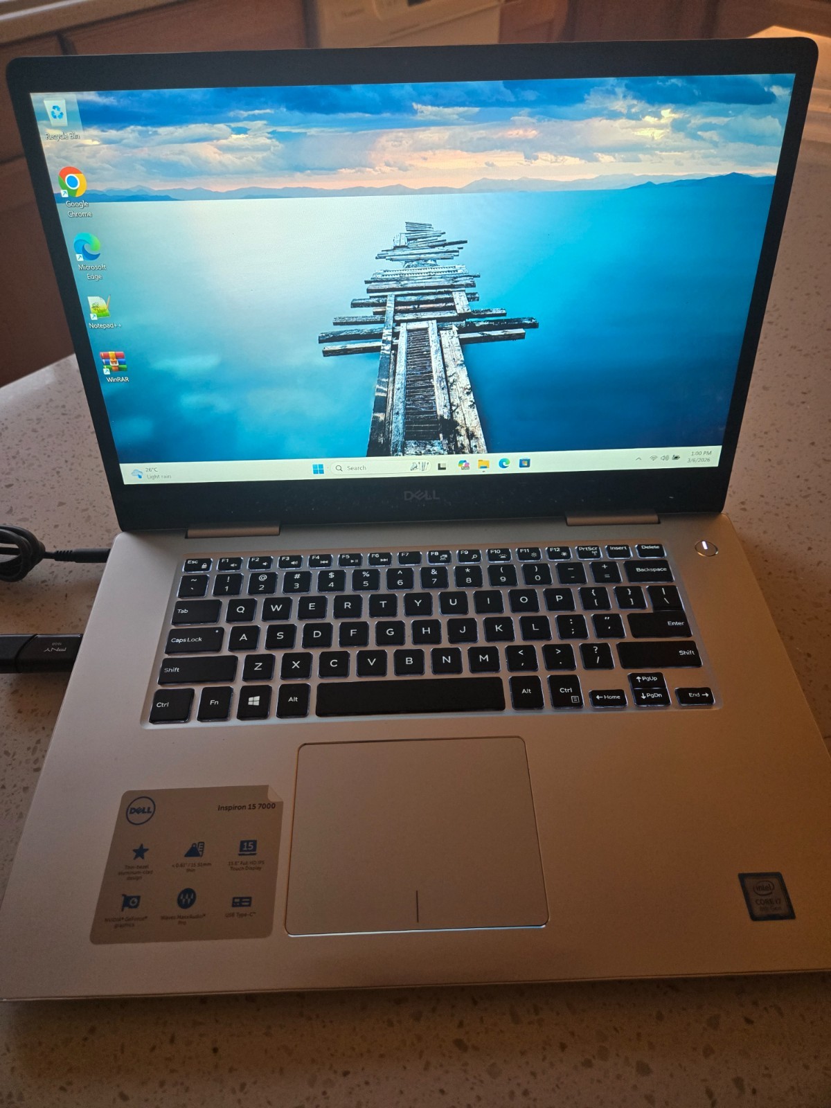 Dell Inspiron 15 7000 15.6 inch (4K, 1TB, Intel Core i7 8th Gen, 8GB Touch Scr)