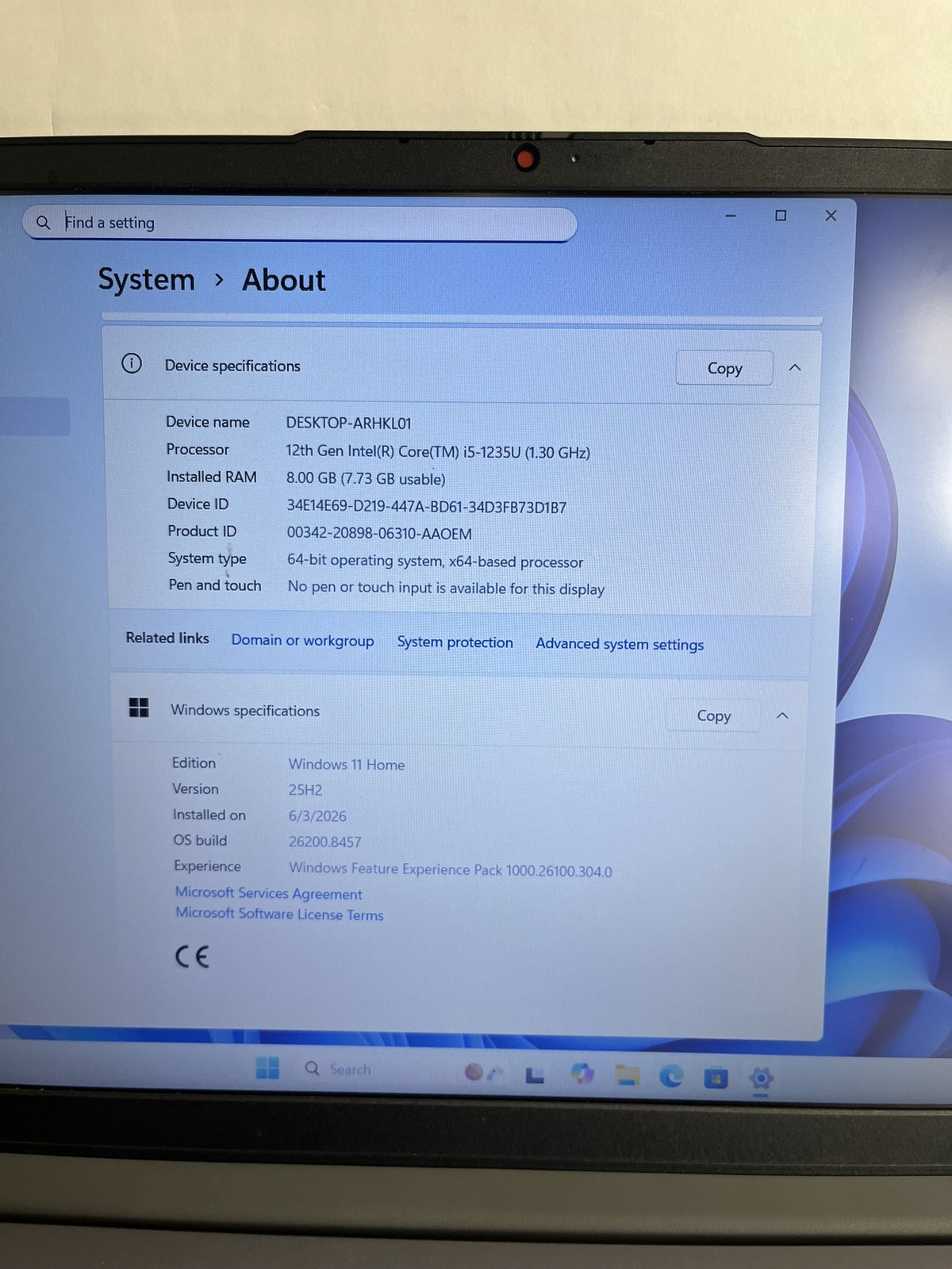 Lenovo IdeaPad 3 15IAU7 15.6IN i5-1235U 8GB 256GB SSD W11