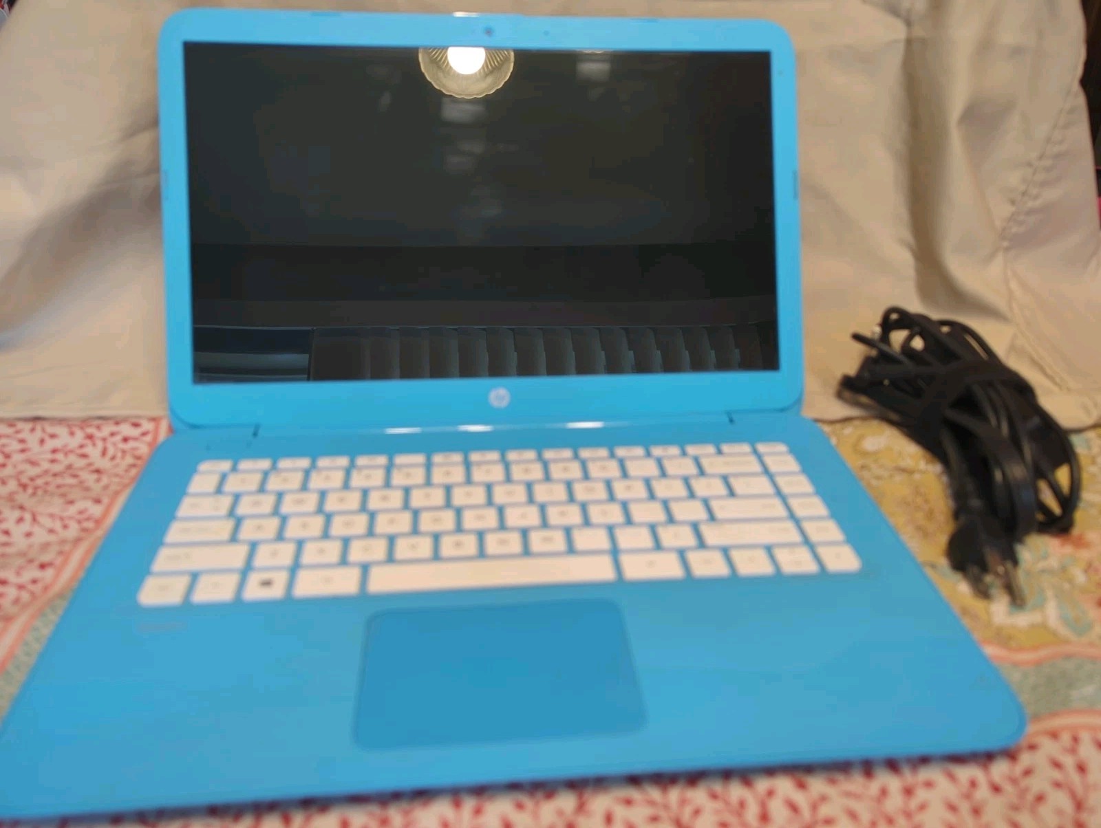 HP Stream Laptop Blue 11-AH011WM w/ Charger – TESTED WORKING 4GB RAM Notebook