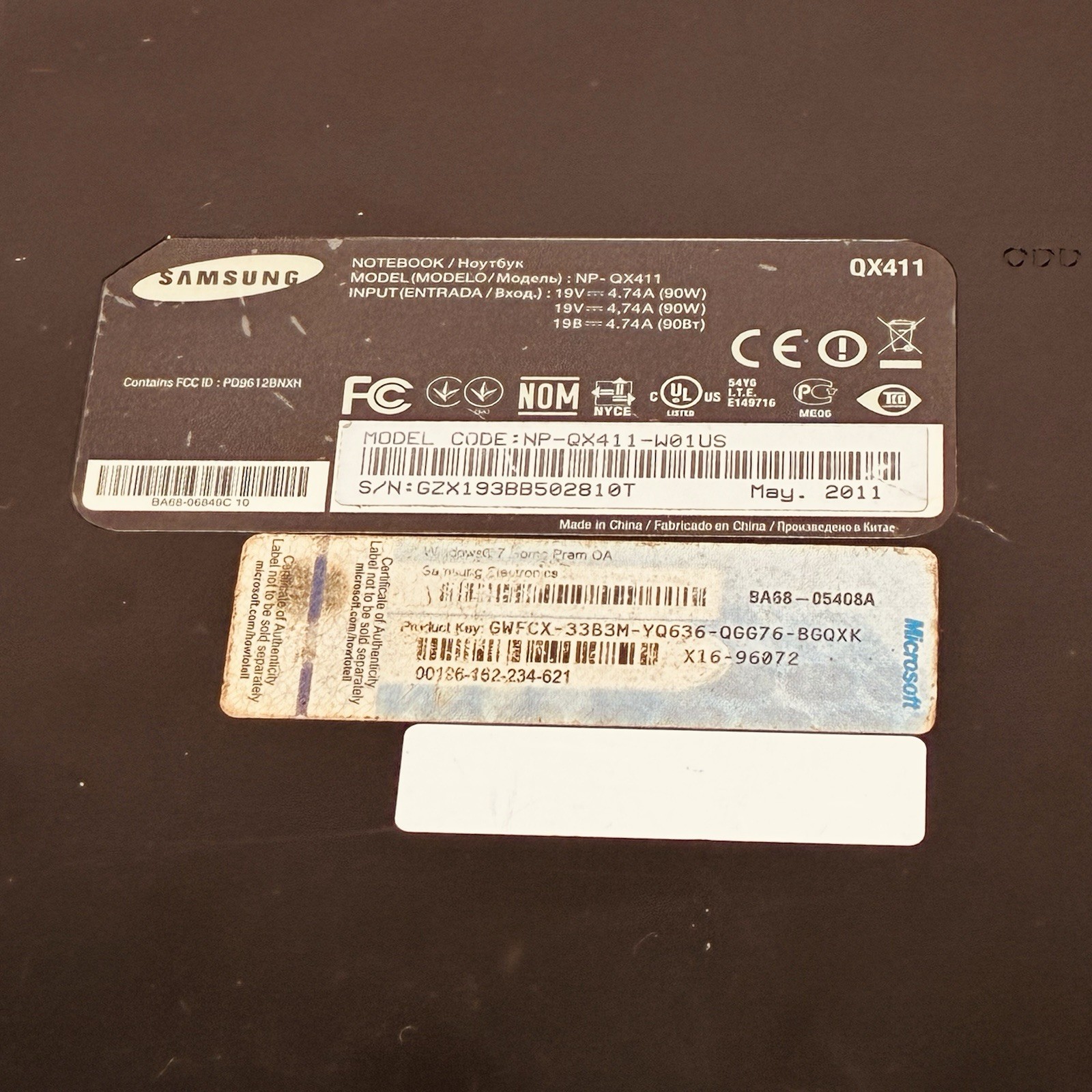 Samsung QX411 14″ Laptop Intel i5-2410M NVIDIA Optimus 6Gb RAM 640GB Powers On