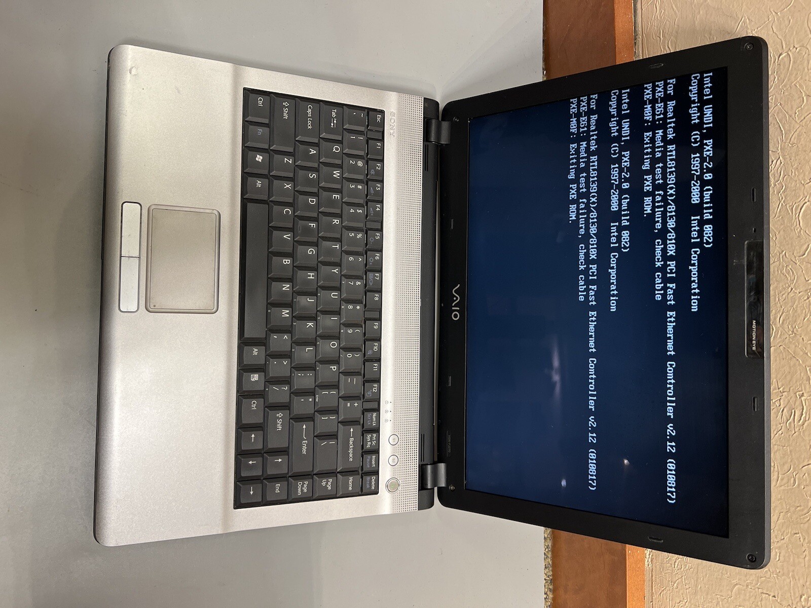 Sony VAIO PCG-7K1L 2GB RAM 100GB HDD BIOS TESTED