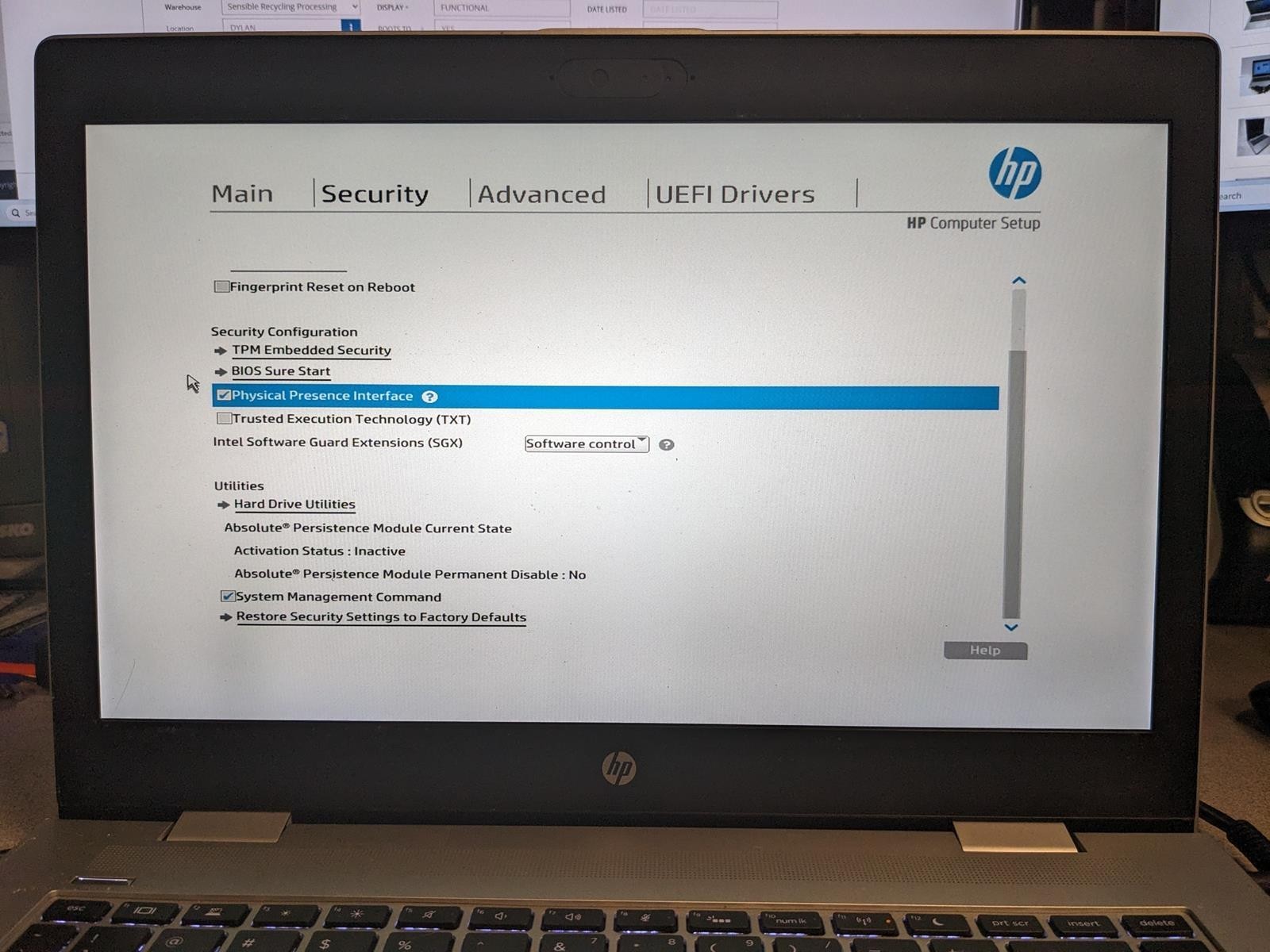 HP PROBOOK 640 G4 i5-8350U @ 1.70GHz, 8GB RAM, NO HDD/OS