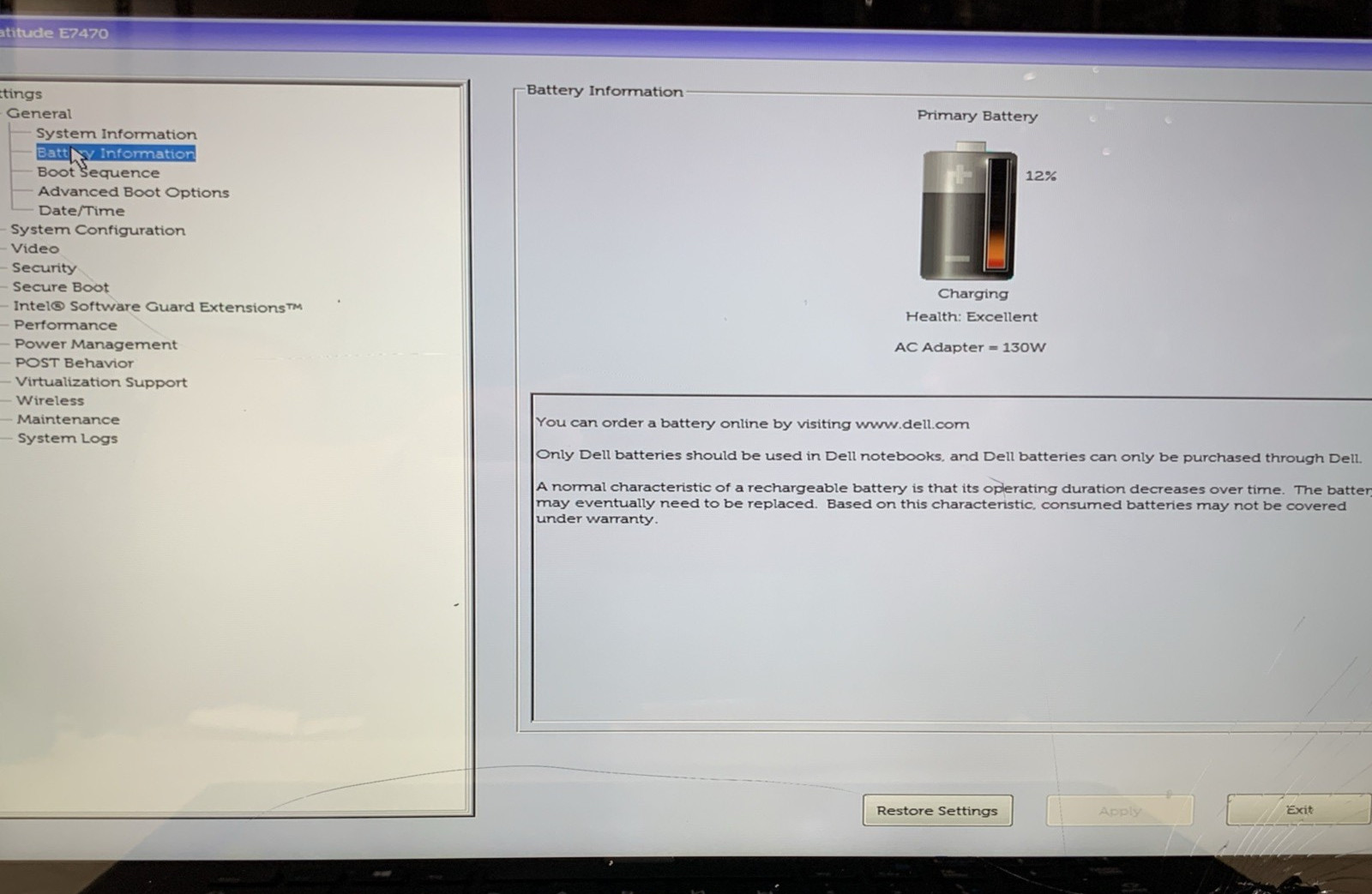 Dell Latitude E7470 14″ i7-6600U@2.6GHz, 8GB RAM, No SSD, No OS