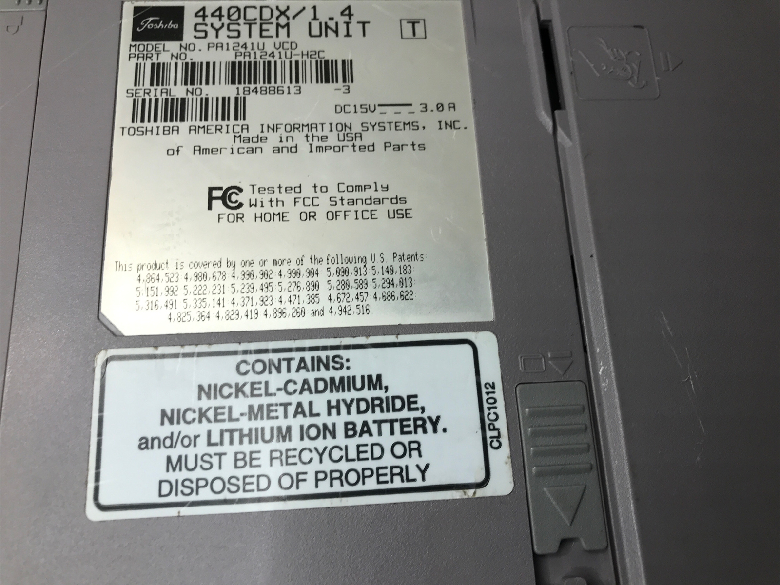 Toshiba Satellite Pro 440CDX Laptop Computer Notebook With Batterie And Hdrive