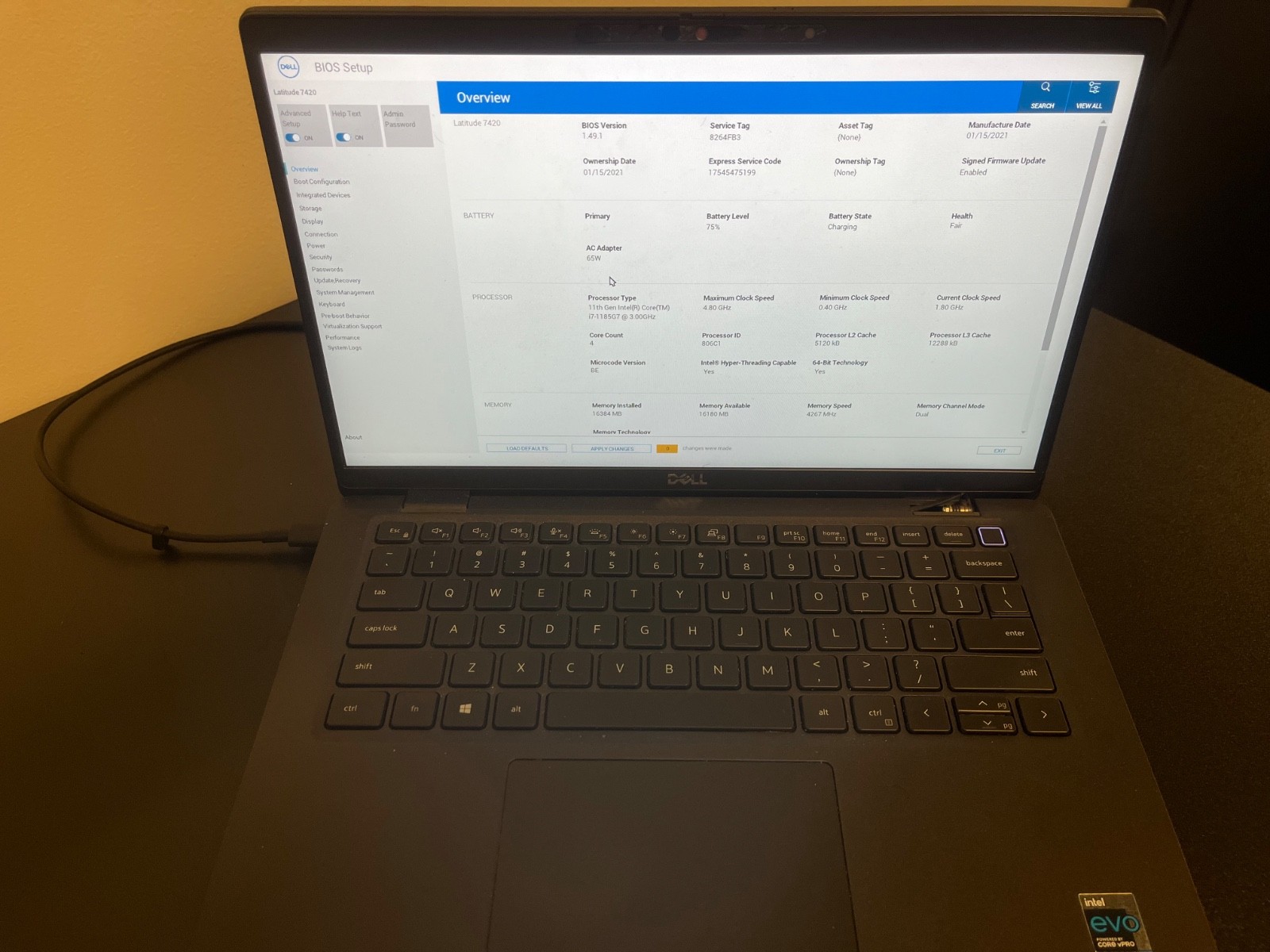 Dell Latitude 7420 14″ (Intel Core i7 11th Gen., 1.2GHz, 16GB RAM, 512GB SSD)…