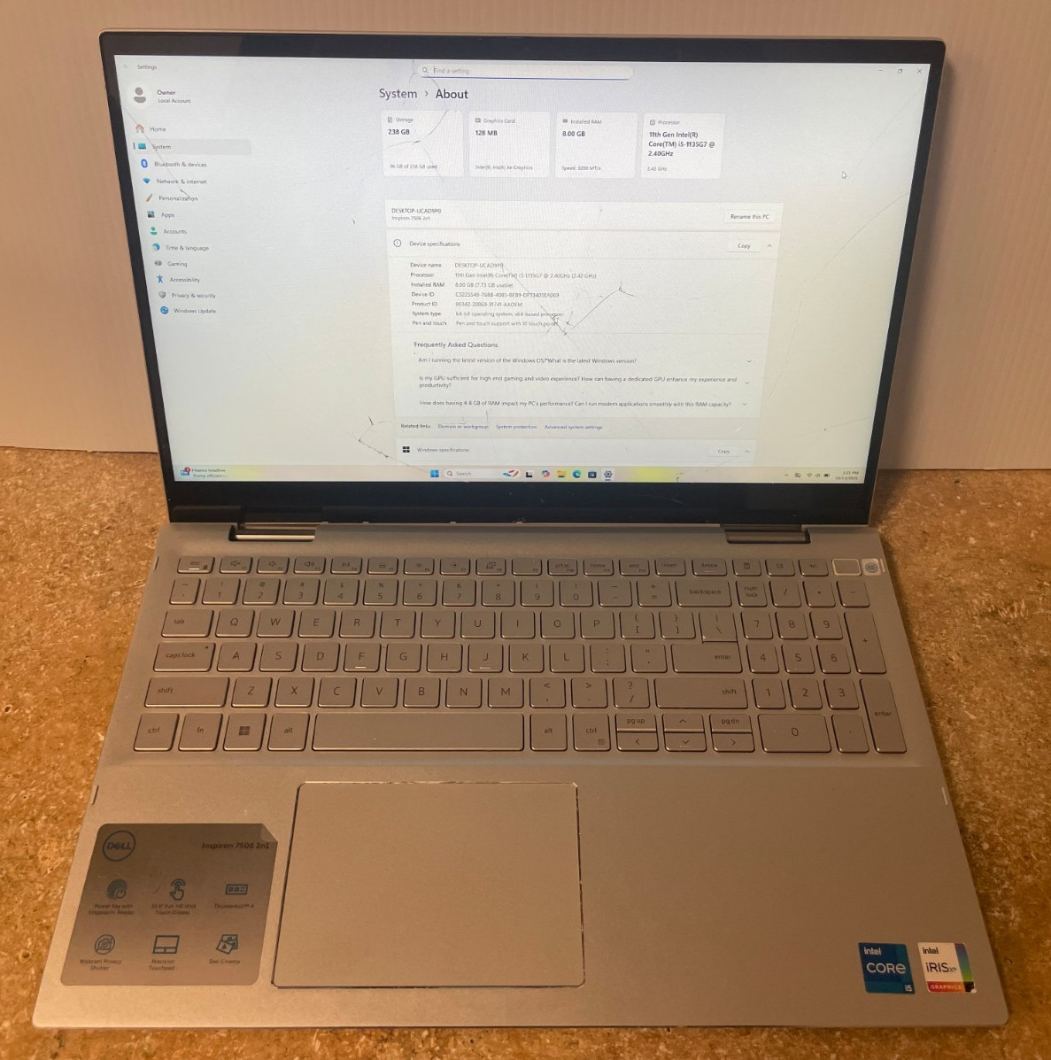 Dell Inspiron 7506 2-in-1