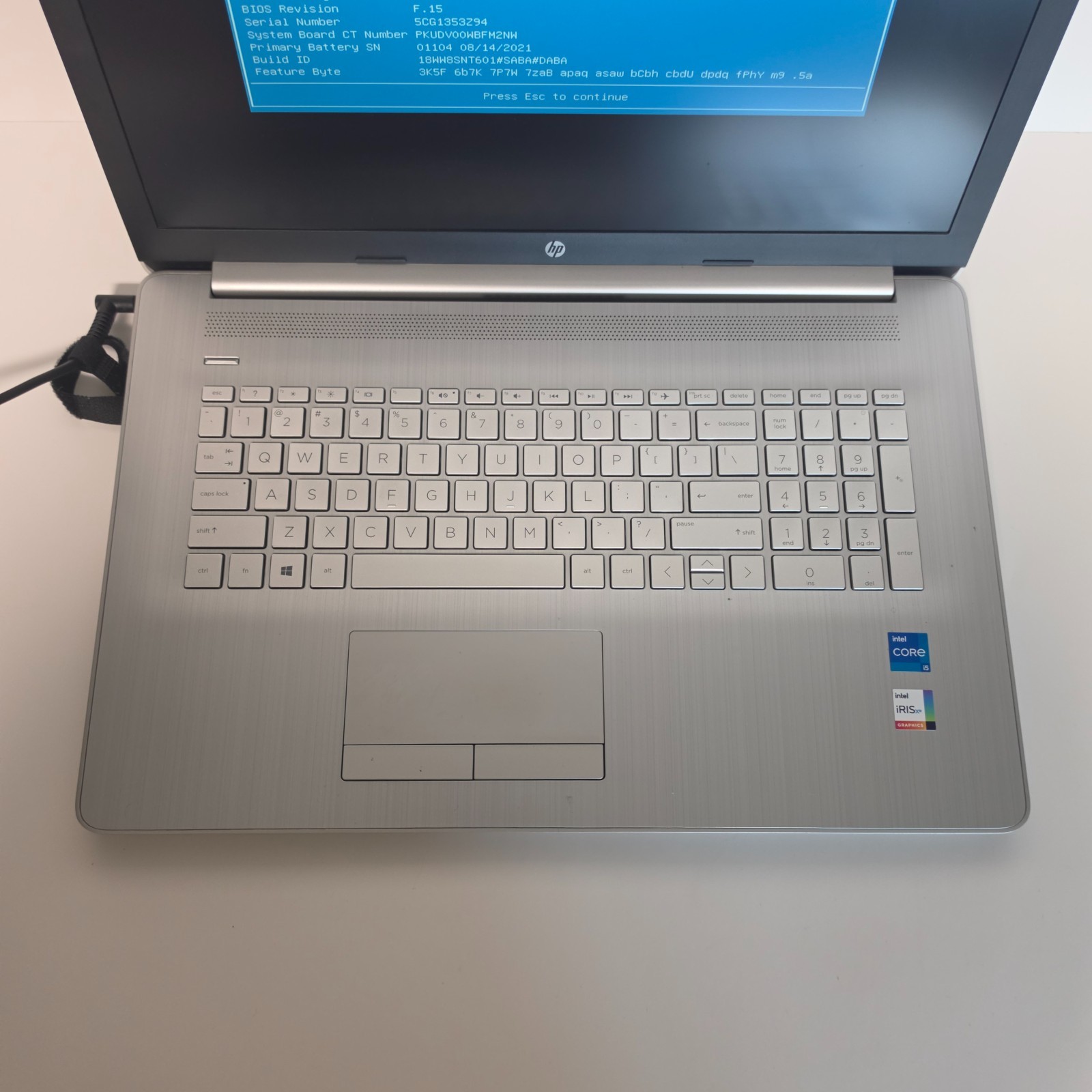 HP Notebook 17-by4633dx Laptop PC | Intel i5-1135G7 2.4GHz | 8GB RAM | No HDD A6