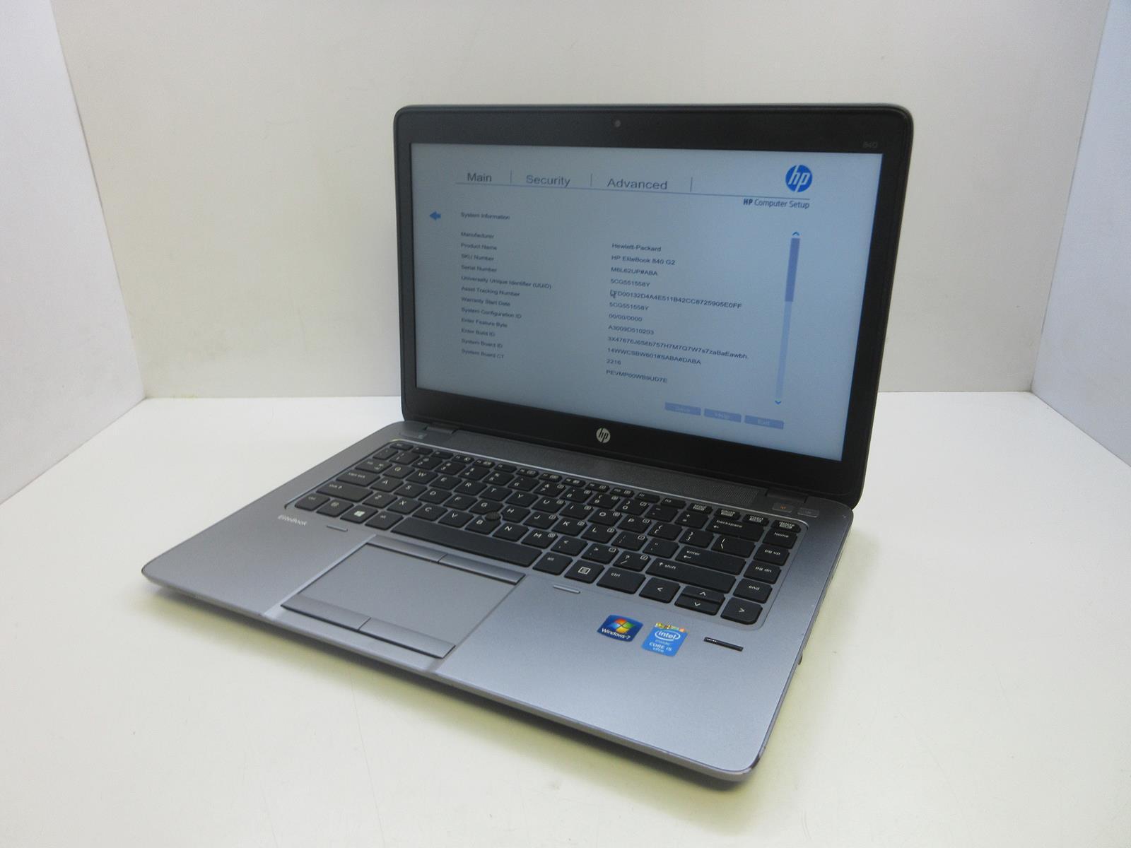 HP ELITEBOOK 840 G2 Laptop w/ Intel Core i5-5300U 2.30 GHZ + 4 GB | No HD / OS