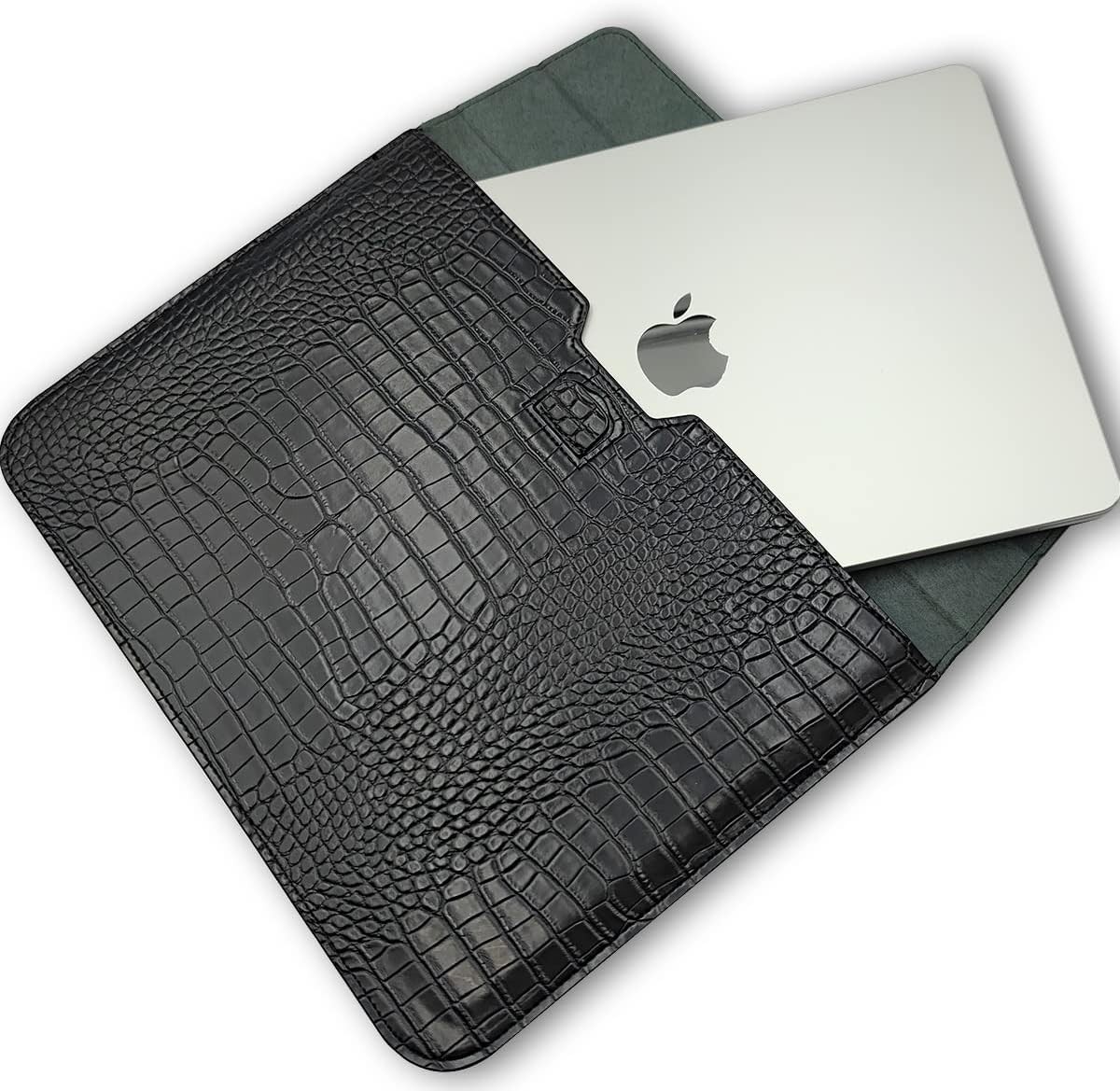 Black PU Leather Flip Case for MacBook Air 15″ 2026 M5 M4 M3 M2 A3448 A3241 A311