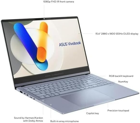 Asus Vivobook S 15 S5506M 15.6″ Core Ultra 7 155H 16GB RAM 1TB NVMe SSD Win-11