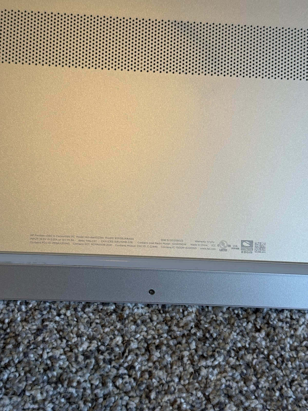 HP Pavilion Silver