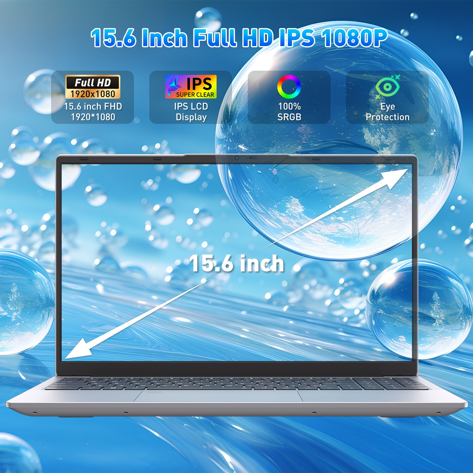15.6″ FHD IPS Laptop 32GB RAM + 1TB SSD 3050E Windows 11 Pro Multi-Tasking Ready