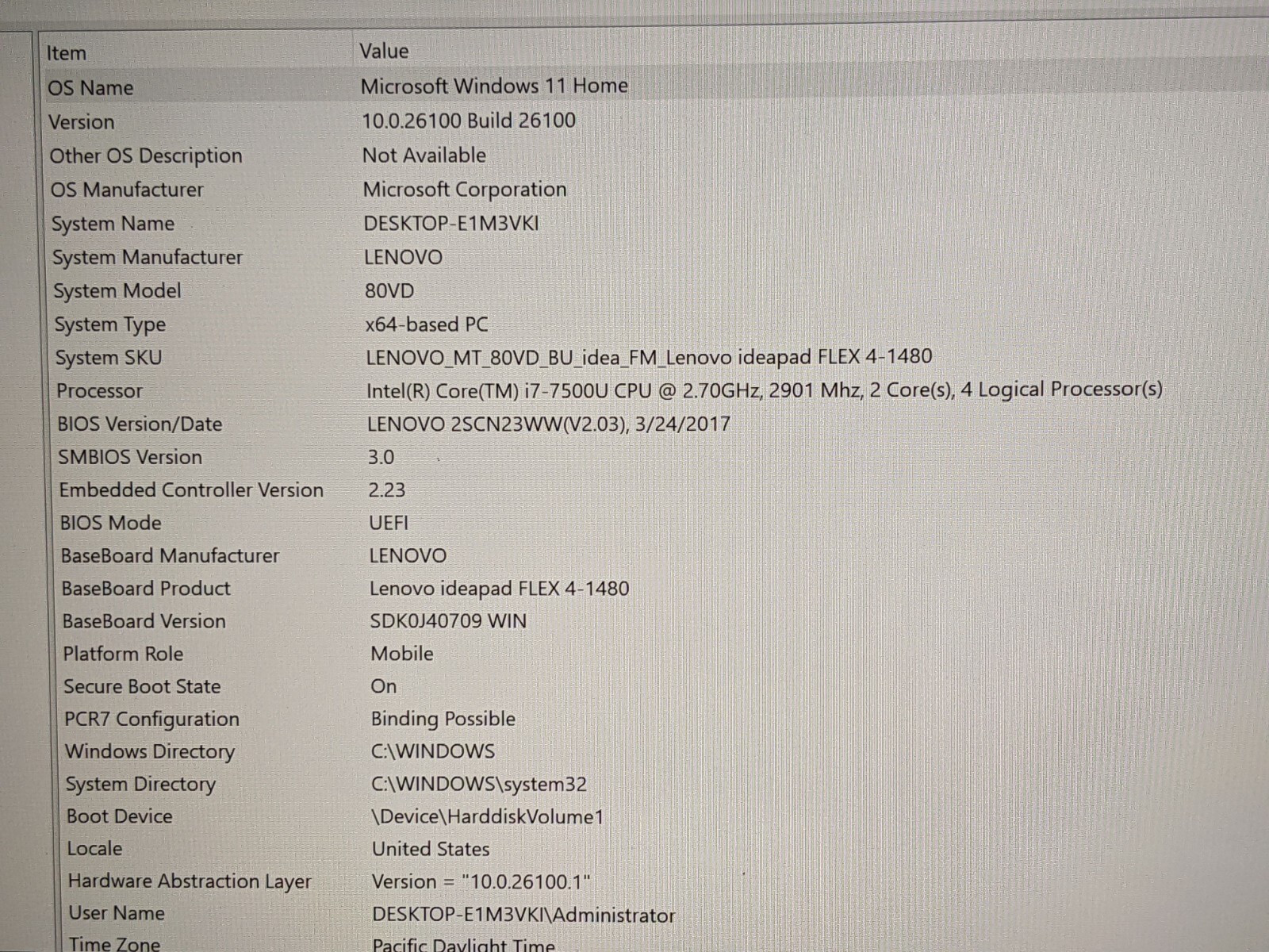 Lenovo IdeaPad Flex 4-1480 14″FHD TOUCH i7-7500U 2.7GHz 8GB 256GB SSD W11H +PwAd
